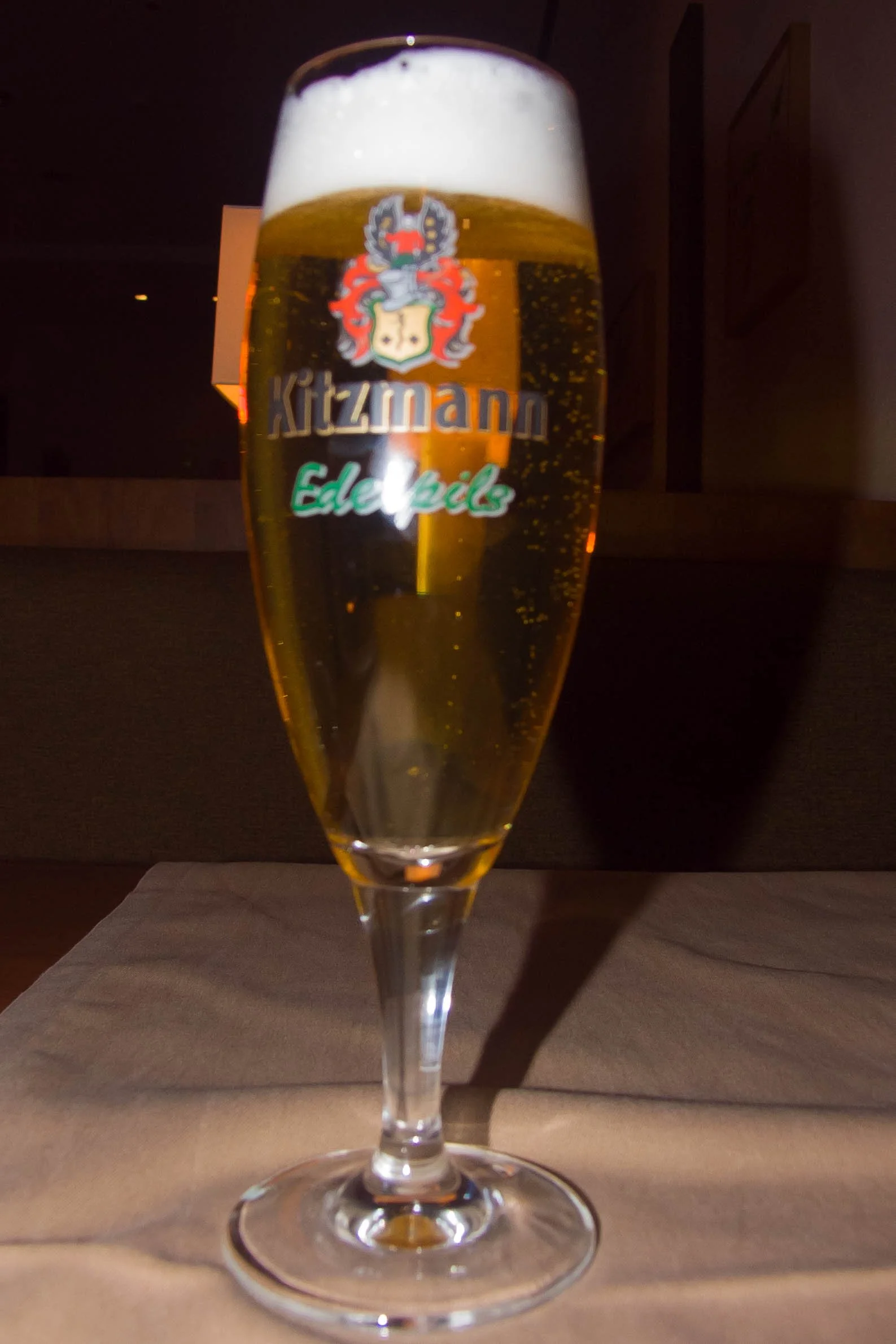 First taste of Kitzmann Beer.