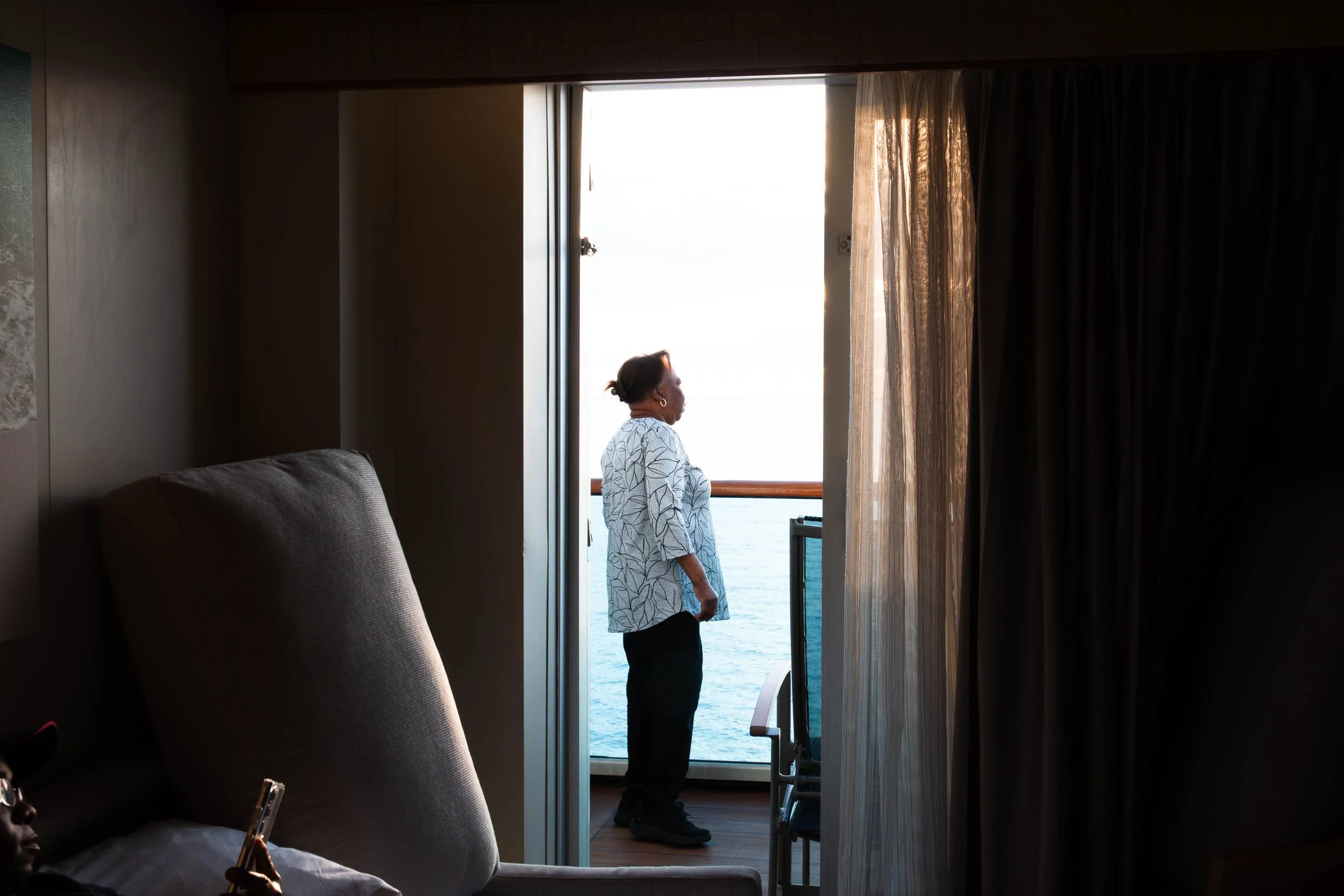 Getting familiar with the surroundings from our mini suite.