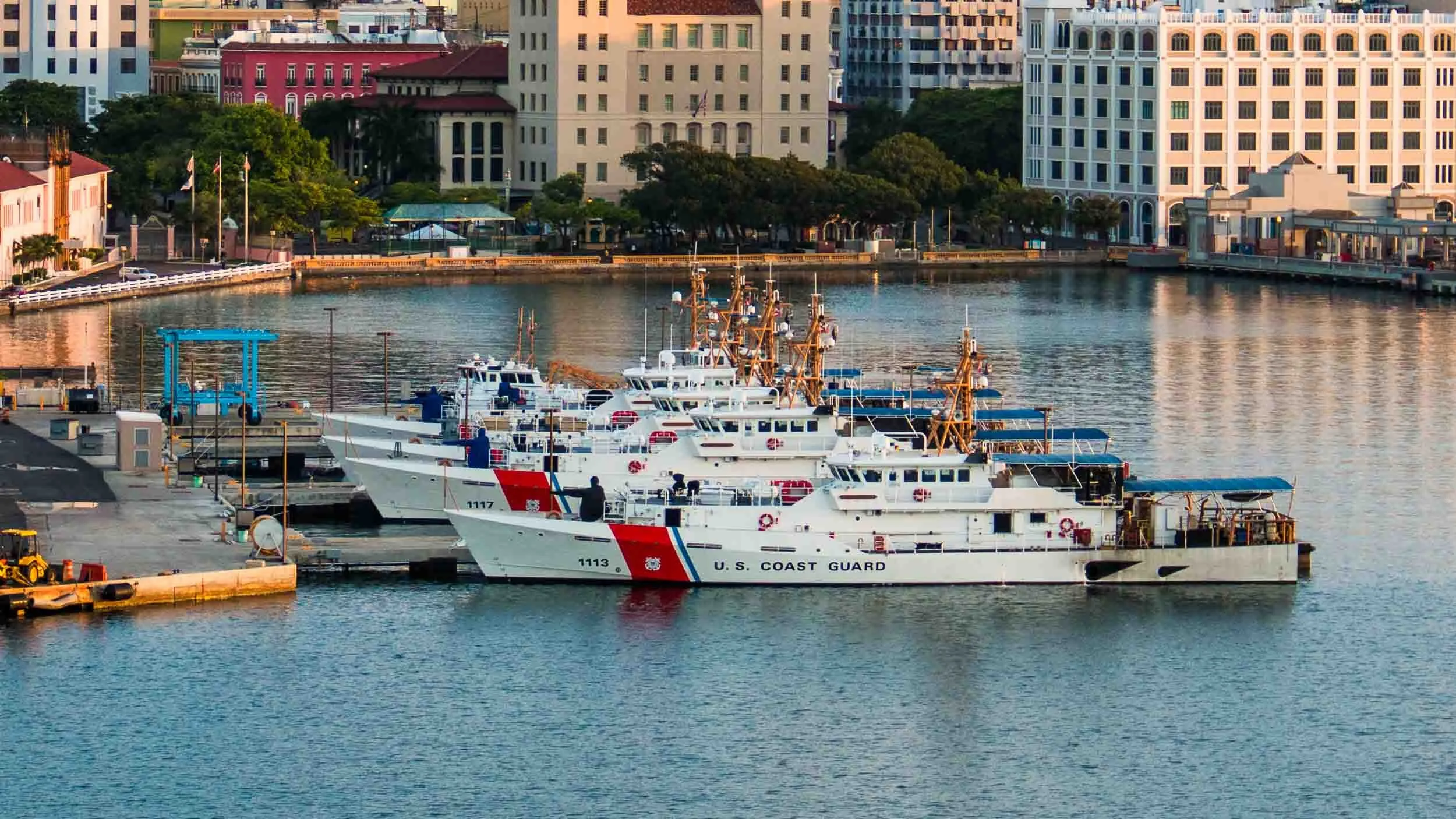 Sentinel-class Fast Response Cutters (FRC) belonging to the U.S. Coast Guard Sector at San Juan.