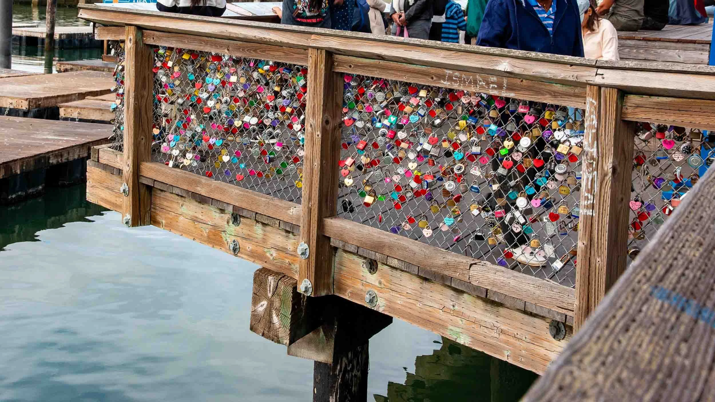 Locks of Love. Becoming a very familiar site recently near ports and harbors.