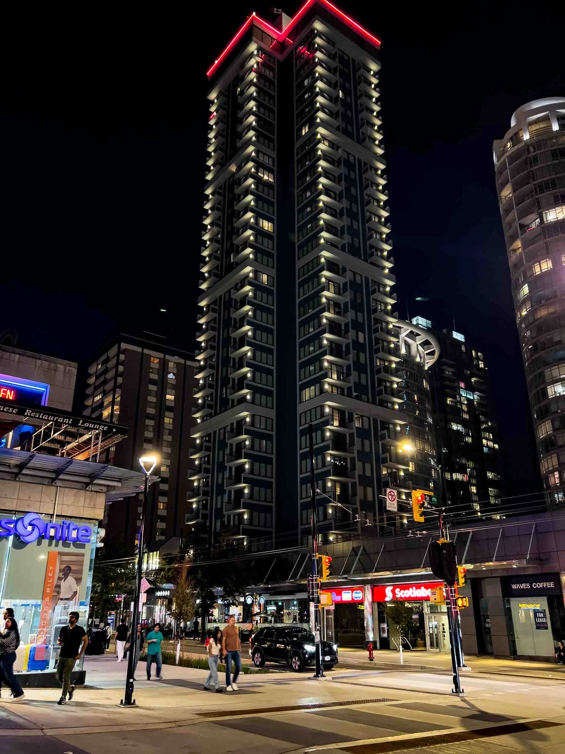 The Blue Horizon Hotel on Robson Street where we spent 2 nights.