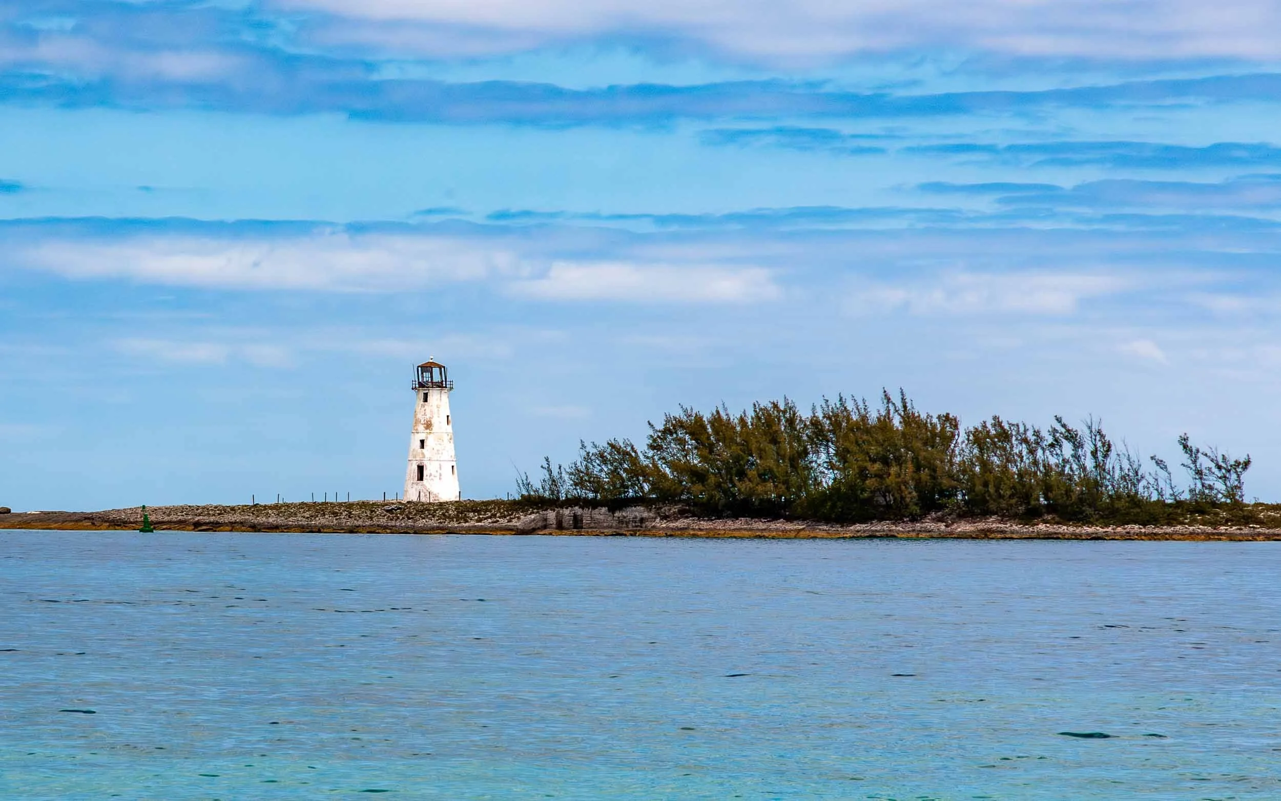 Hog Island Lighthouse (Paradise Island Lighthouse), located at the western tip of Paradise Island (formerly known as Hog Island). it was build in 1817 and is the oldest surviving lighthouse in the Bahamas.