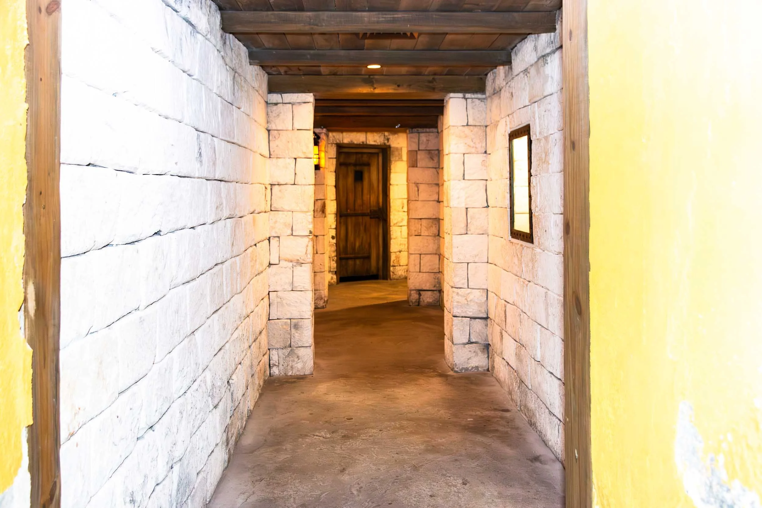 One of the corridors inside the Pirates of Nassau Museum.