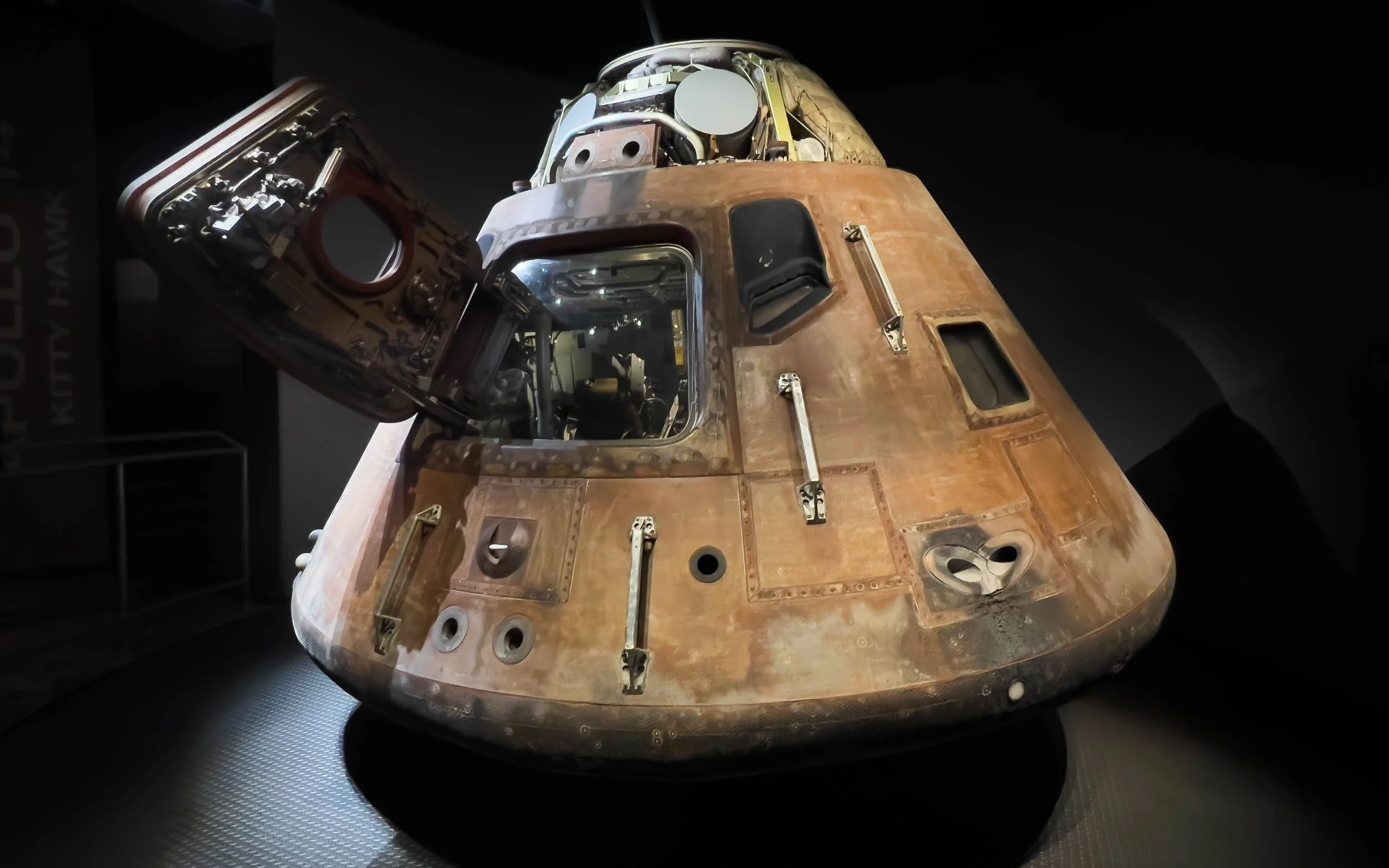 Apollo 14 Command Module, nicknamed Kitty Hawk.