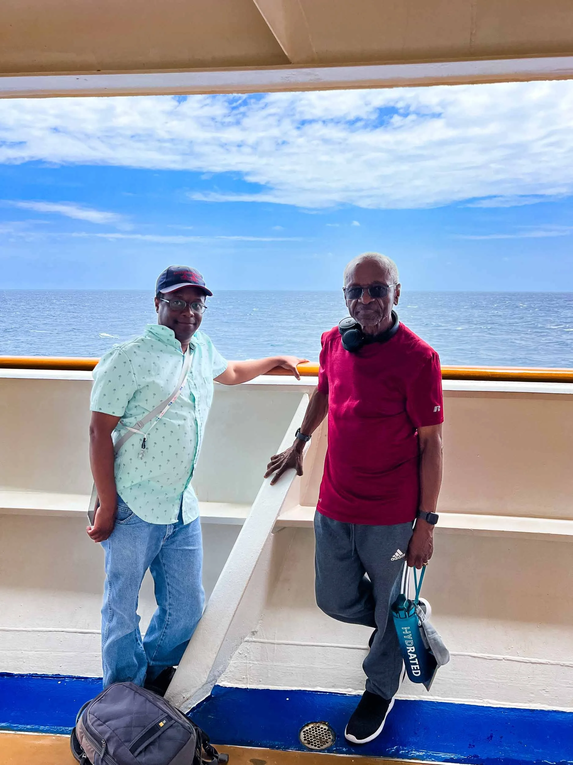 April 23, 2025: Some random kind traveler thought it was a good idea to take our photo.