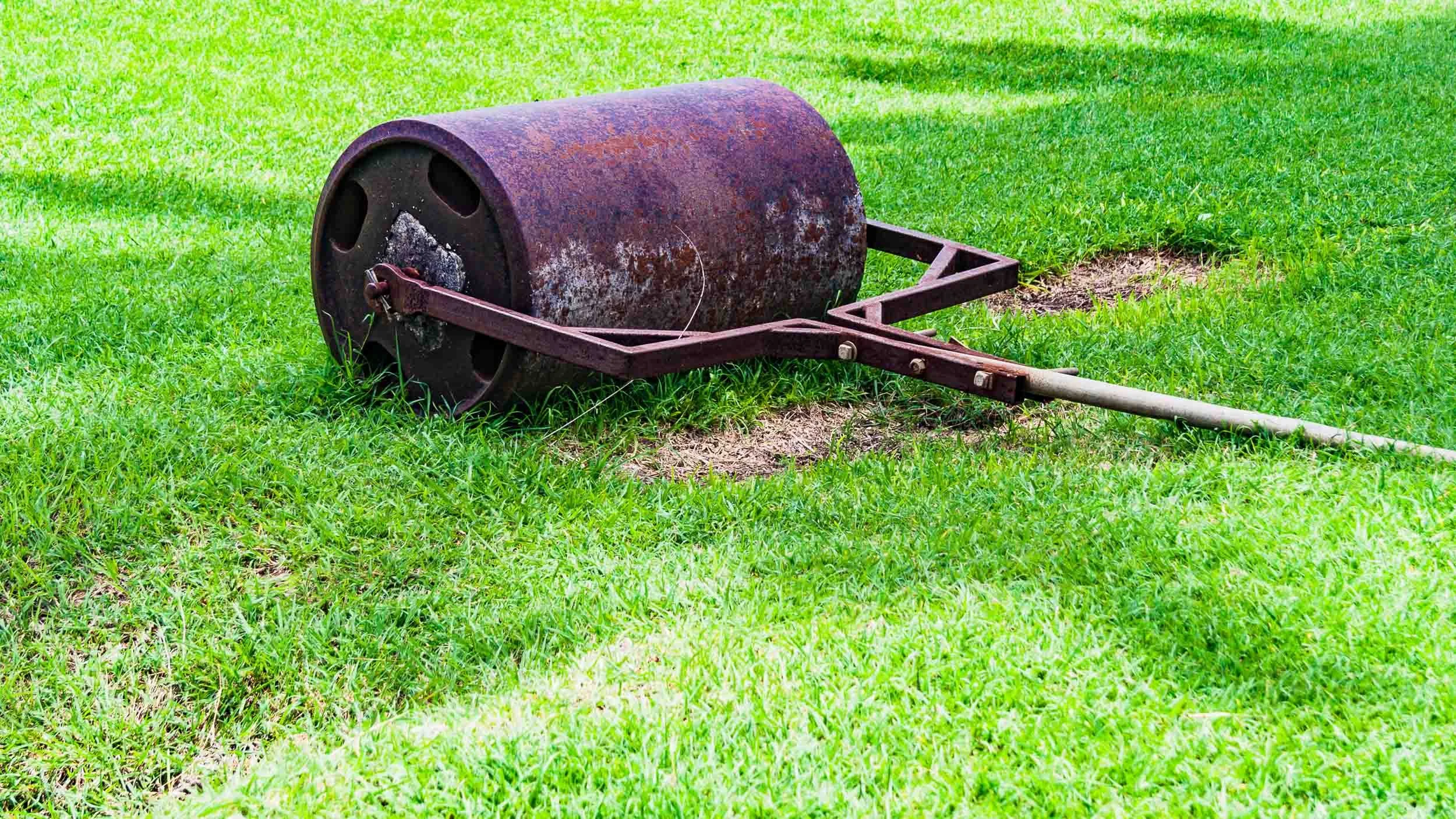 August 22, 2008 - Barbados: Cricket Pitch Roller at Codrington College.