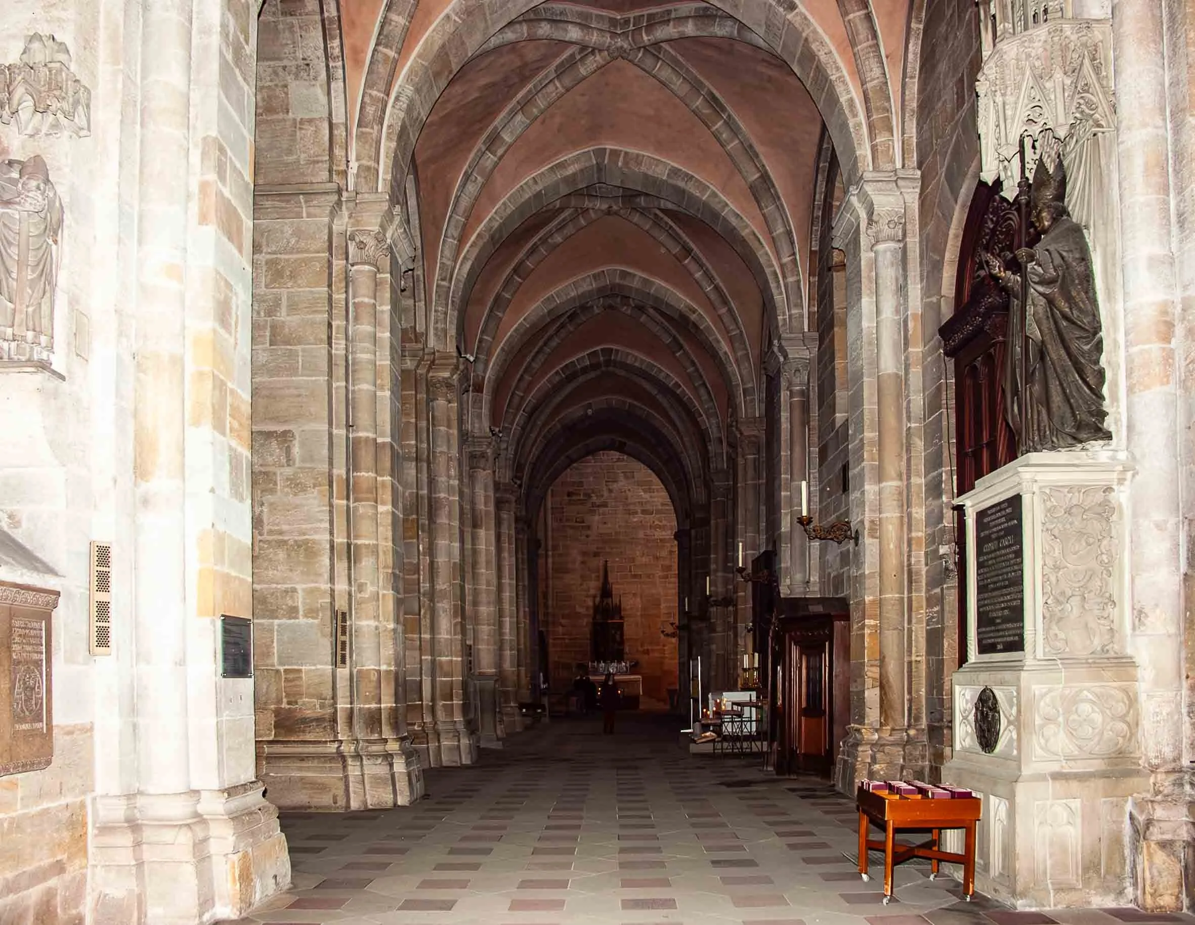 Southern side aisle of Bamberg Cathedral