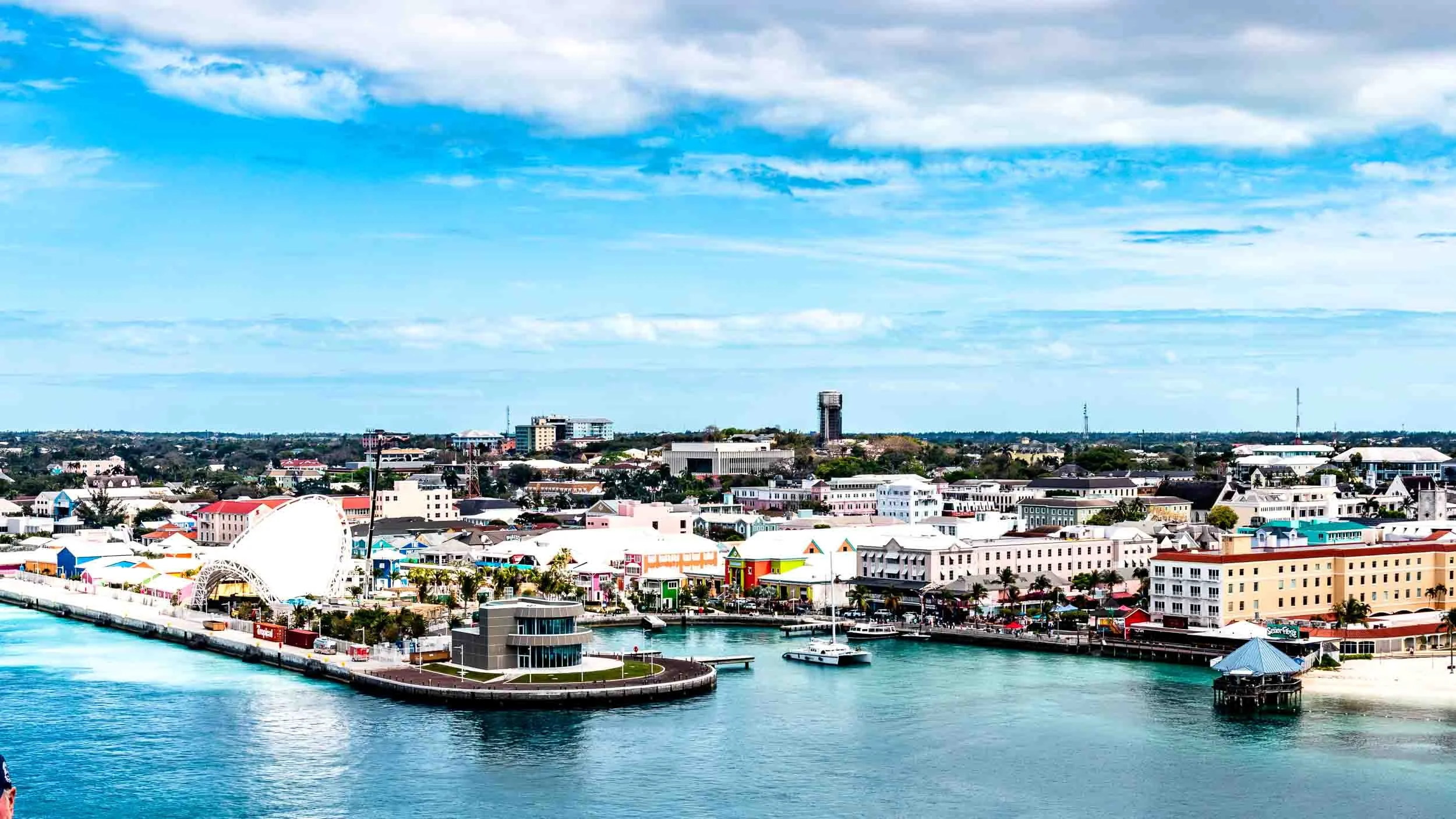 Nassau Cruise Port taken while departing the harbor on Caribbean Princess.
