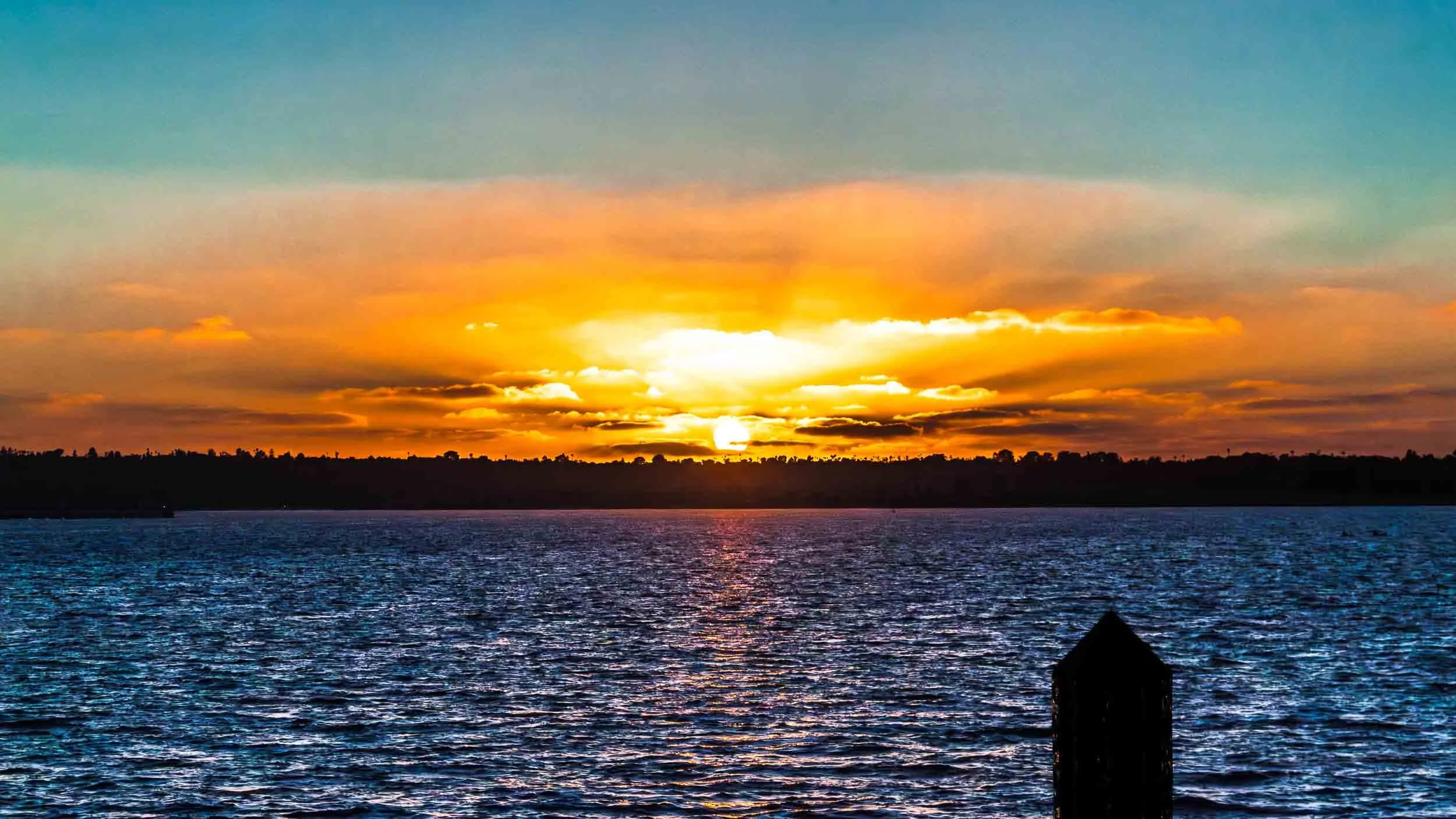 August 4, 2014: Tuna Harbor Sunset, San Diego, California.