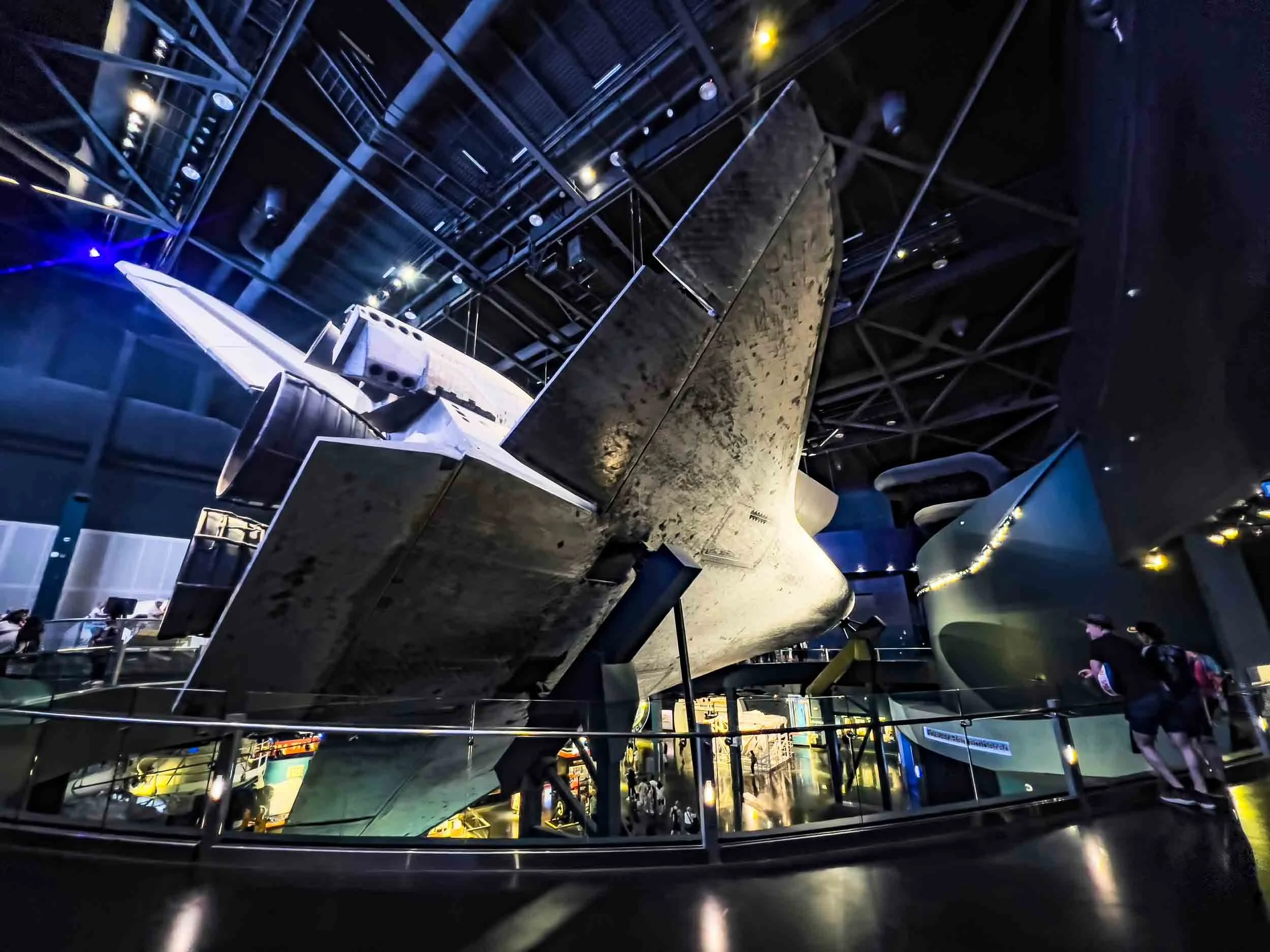 View of Shuttle Atlantis: The underside.