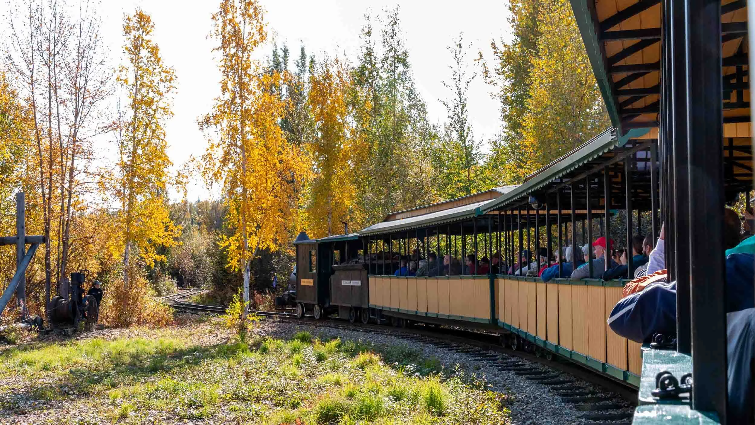 Exploring Fairbanks by rail.