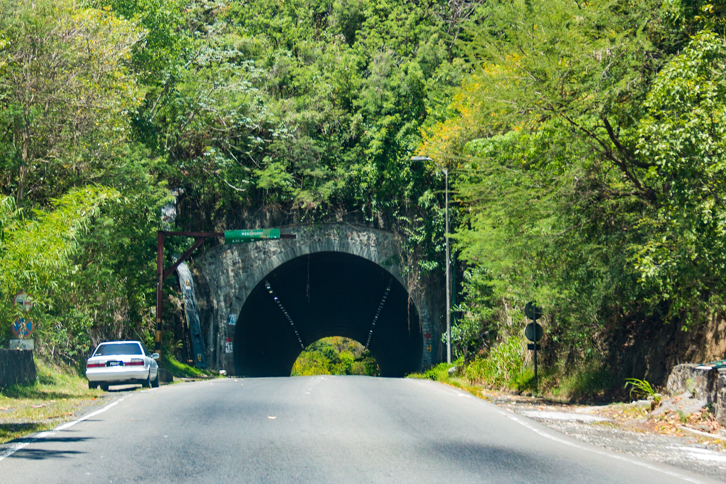 One of two tunnels through the mountains in Castries. One is called Tunnel 1 and the other Tunnel 2. May 4, 2017