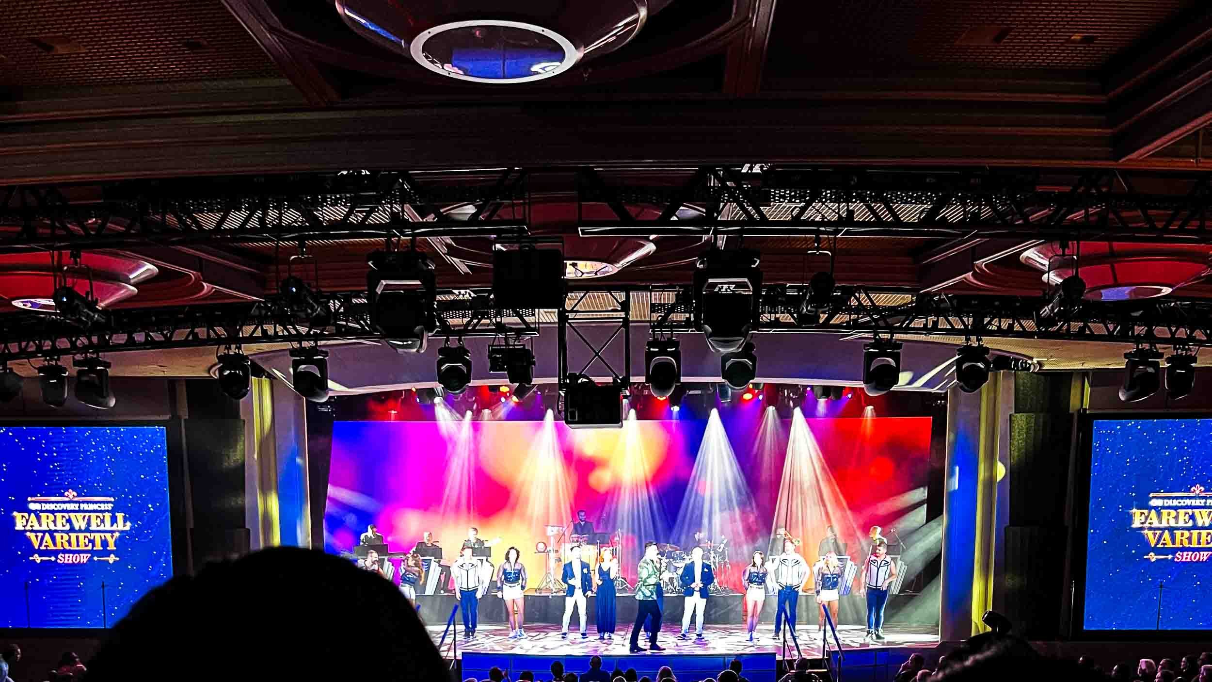 Show Time in Princess Theater. The Farewell show.