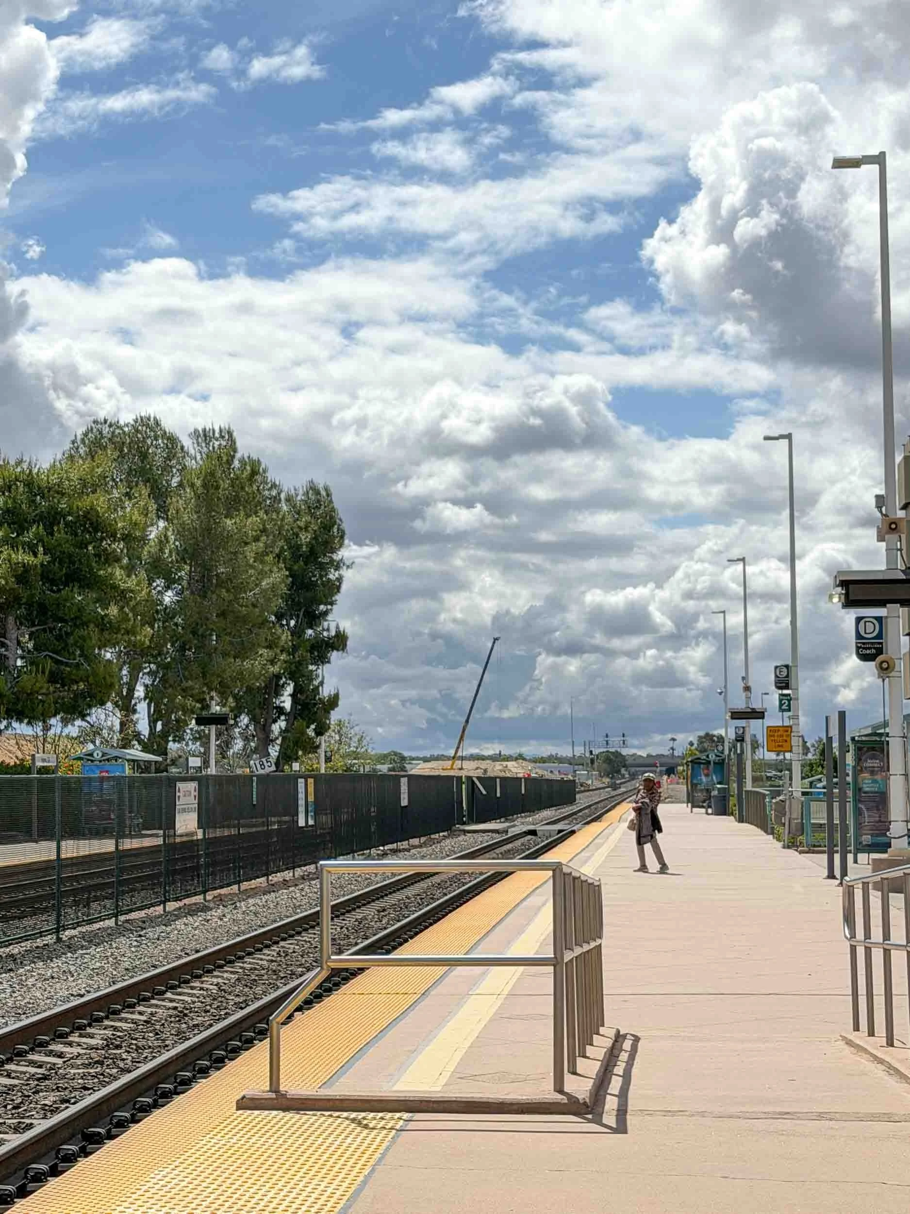 Waiting for the Amtrak train to take us to San Diego.