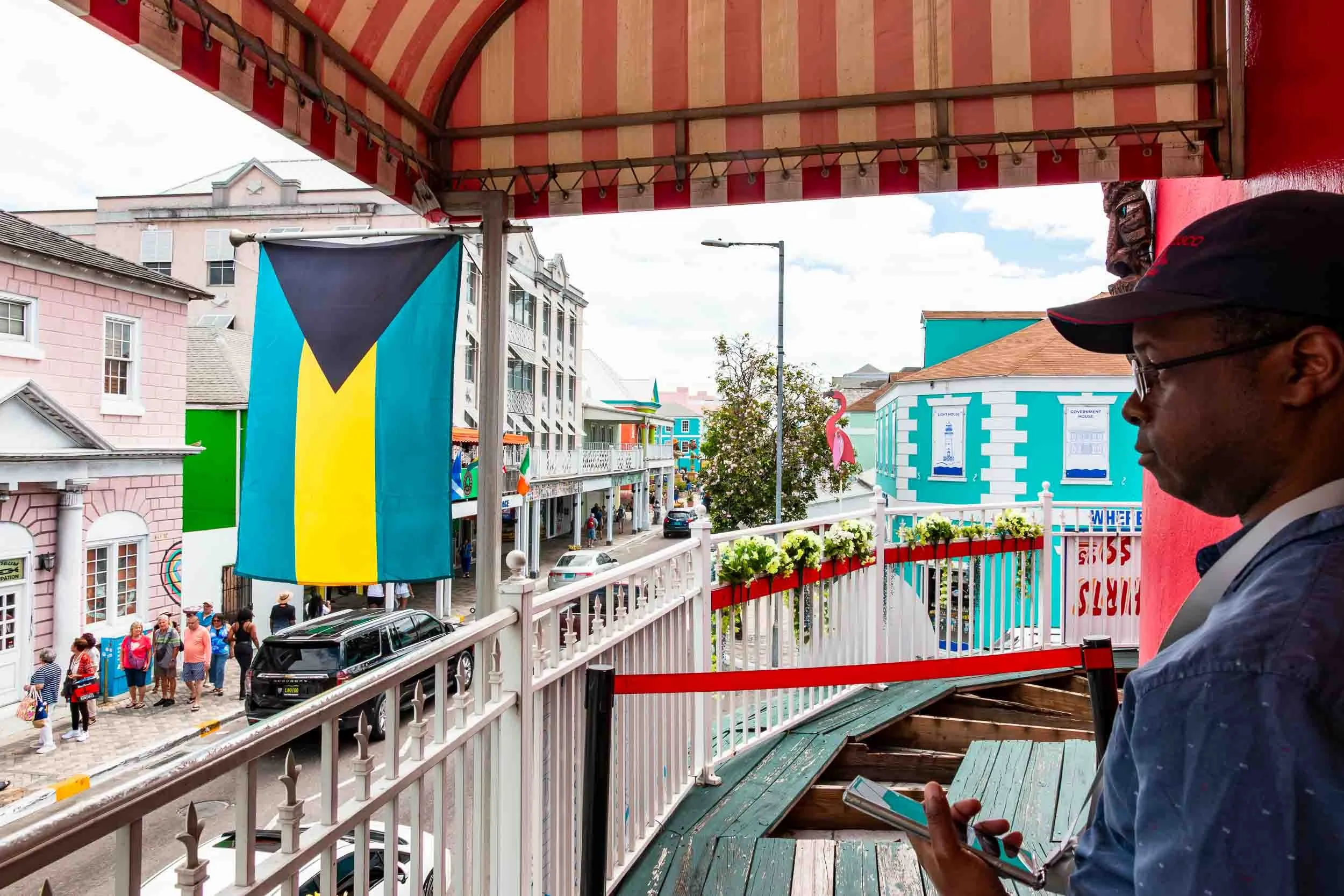 Observing island life from the patio of Main Street Ice Cream Parlor.