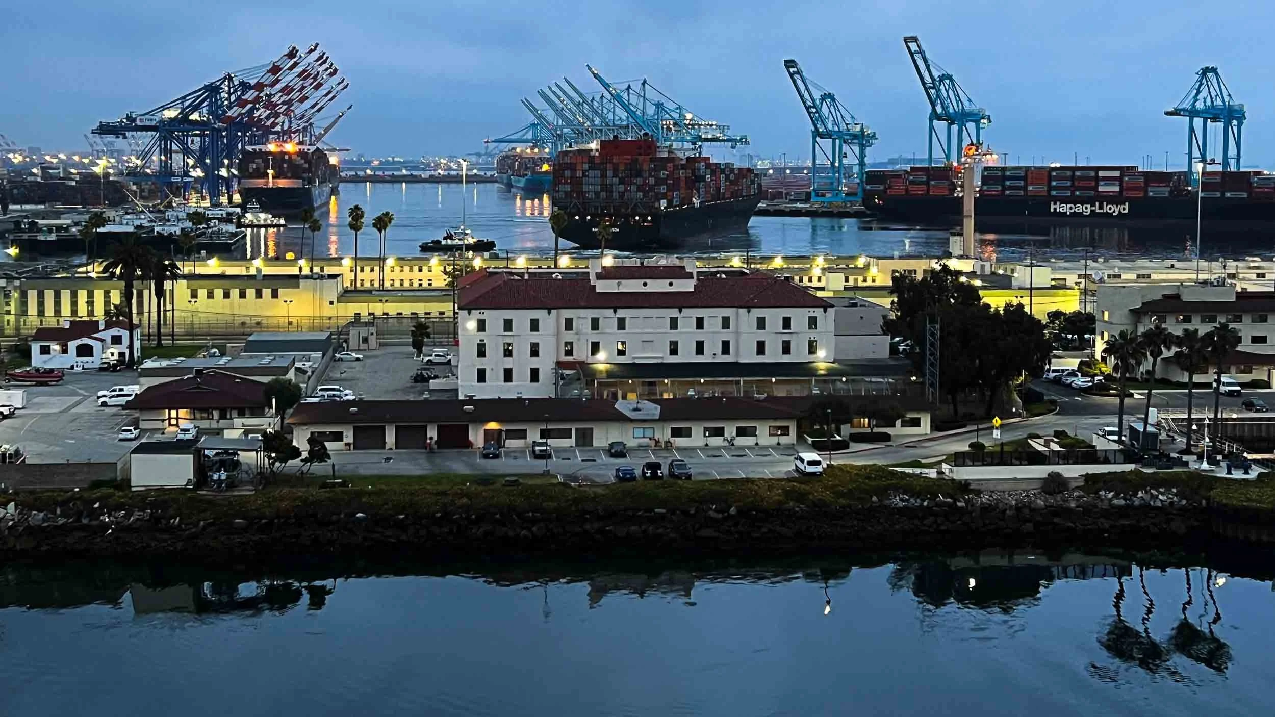 April 30, 2025: Port operations at San Pedro harbor, Los Angeles