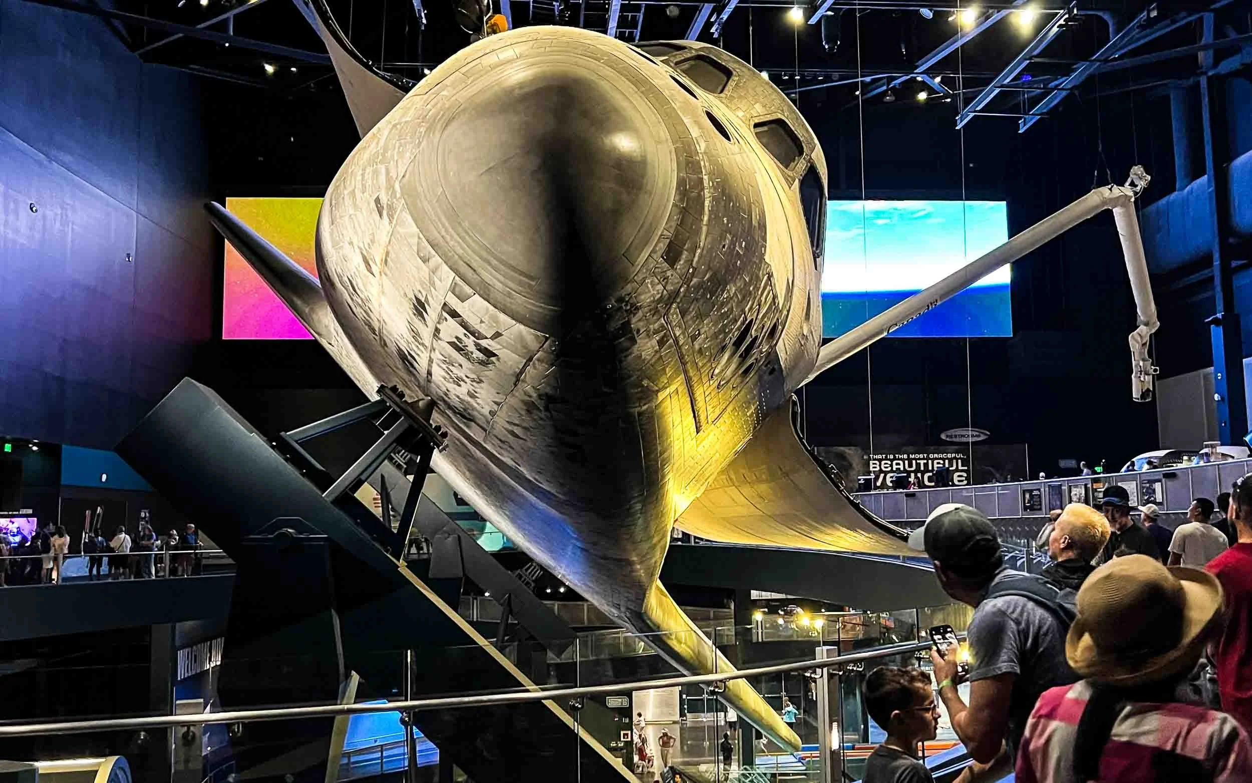 View of Shuttle Atlantis: Front.