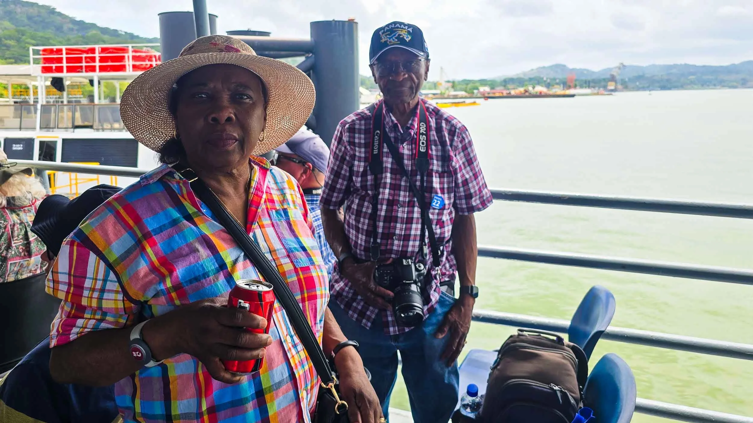 April 20, 2025: We are about to tour the Panama Canal on one of the tour boats. We boarded at Gamboa and will be heading south to exit into the Pacific Ocean.
