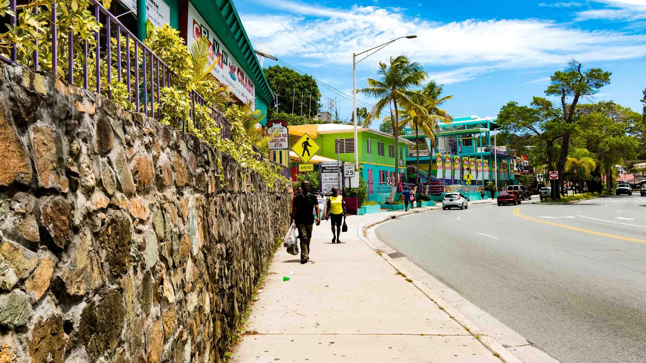 Strolling on W Indies Dock Road, St. Thomas (USVI). May 8, 2017.