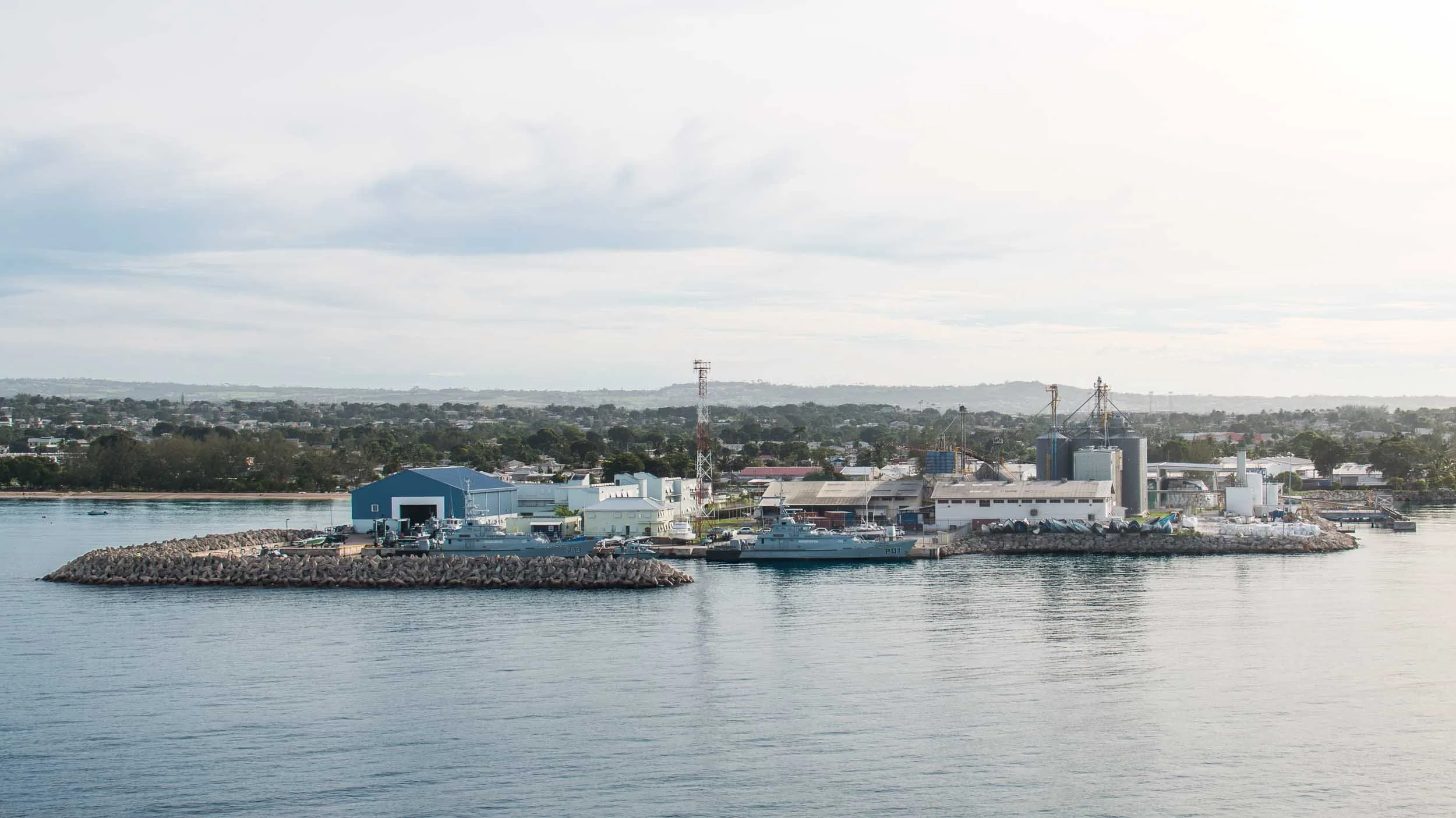 Arriving in Barbados at the end of the cruise