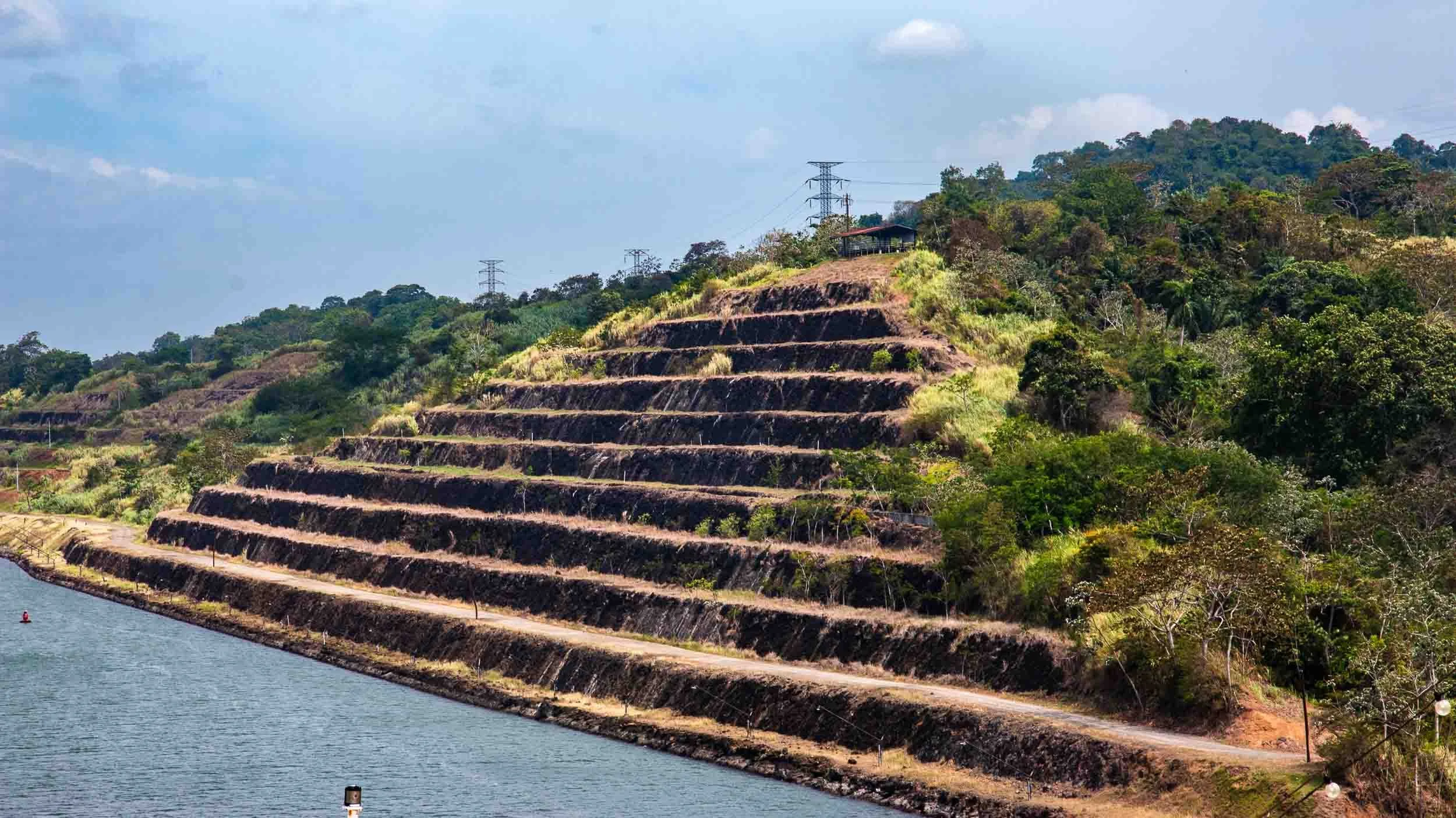 Cucaracha Slide portion of the Culebra Cut (also known as the Gaillard Cut). 
