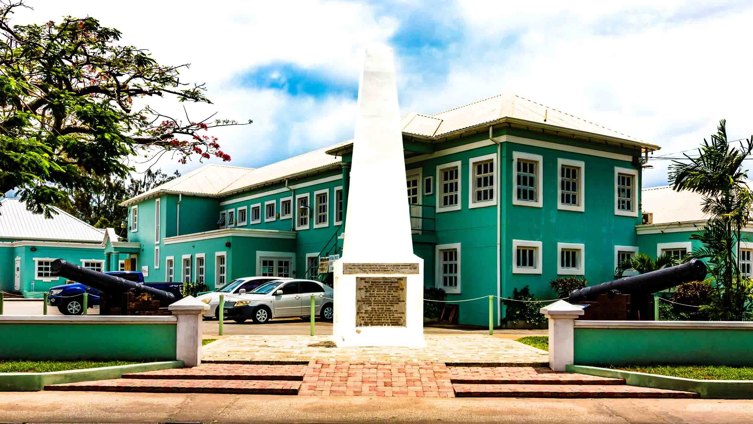June 25, 2019 - Holetown, Barbados: The obelisk monument commemorates the first English landing in Barbados by Captain John Powell in 1625.