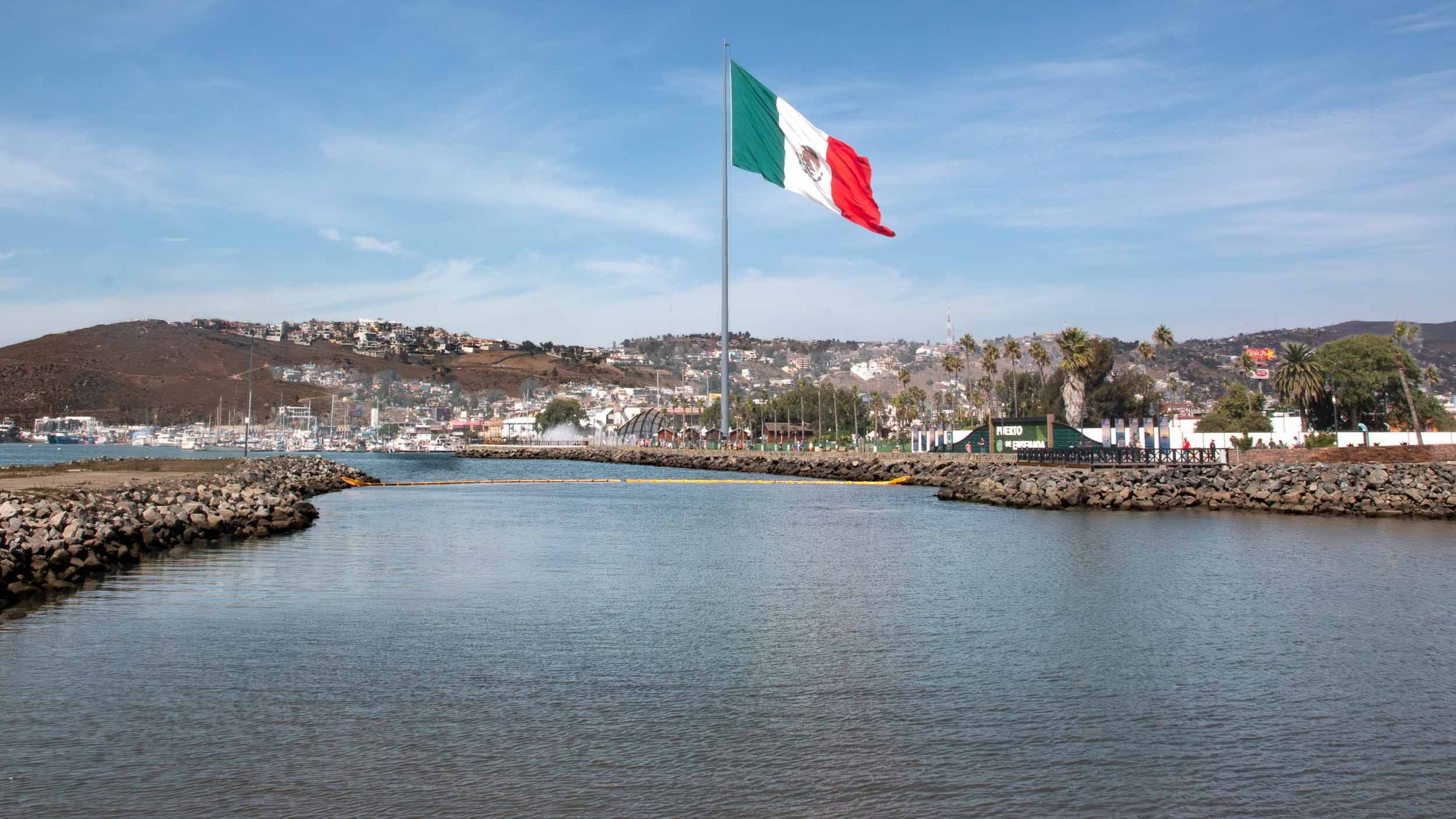 The "Big" Mexican Flag in Ensenada, Mexico