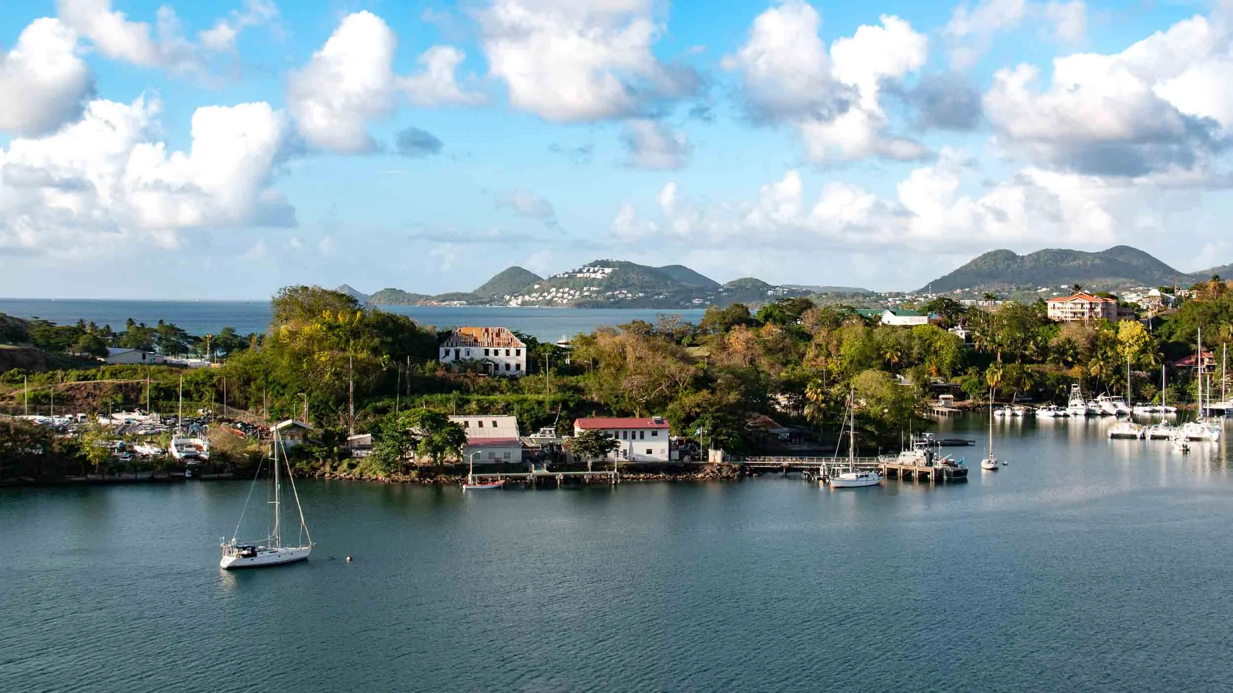 Leaving the port in Castries, St. Lucia. May 4, 2017.