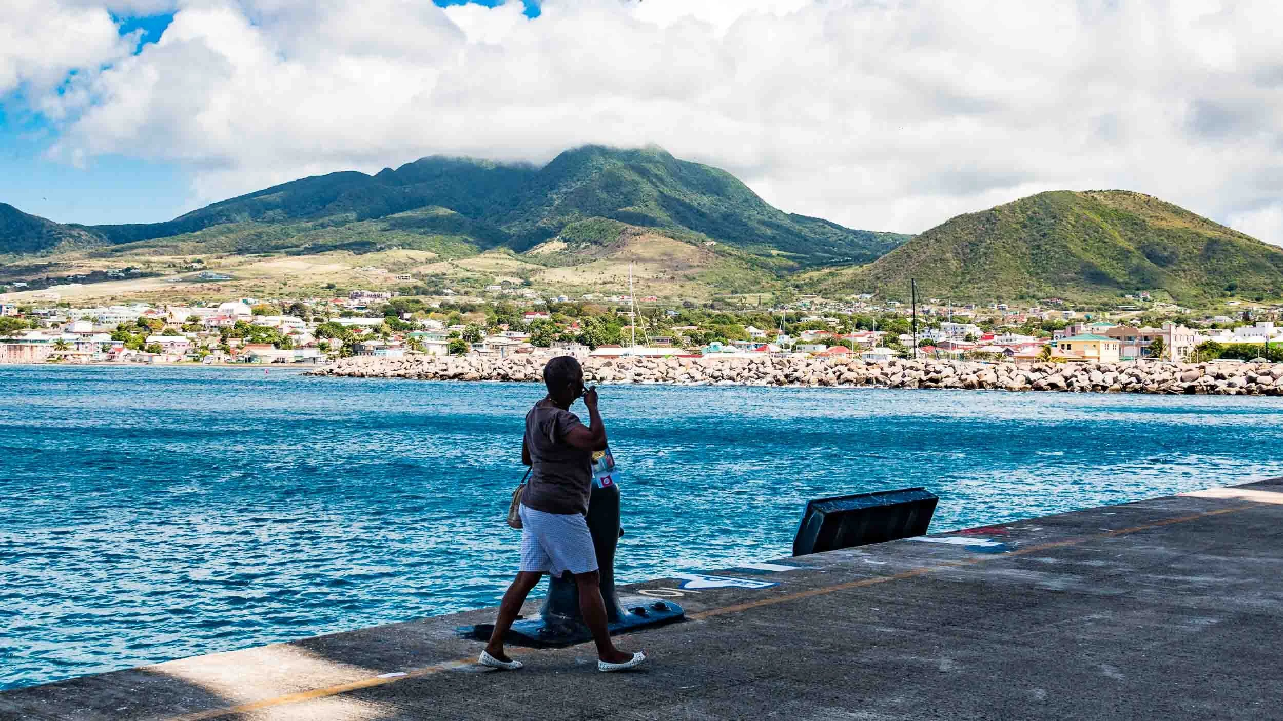 Walking the pier in Saint Kitts. May 5, 2017