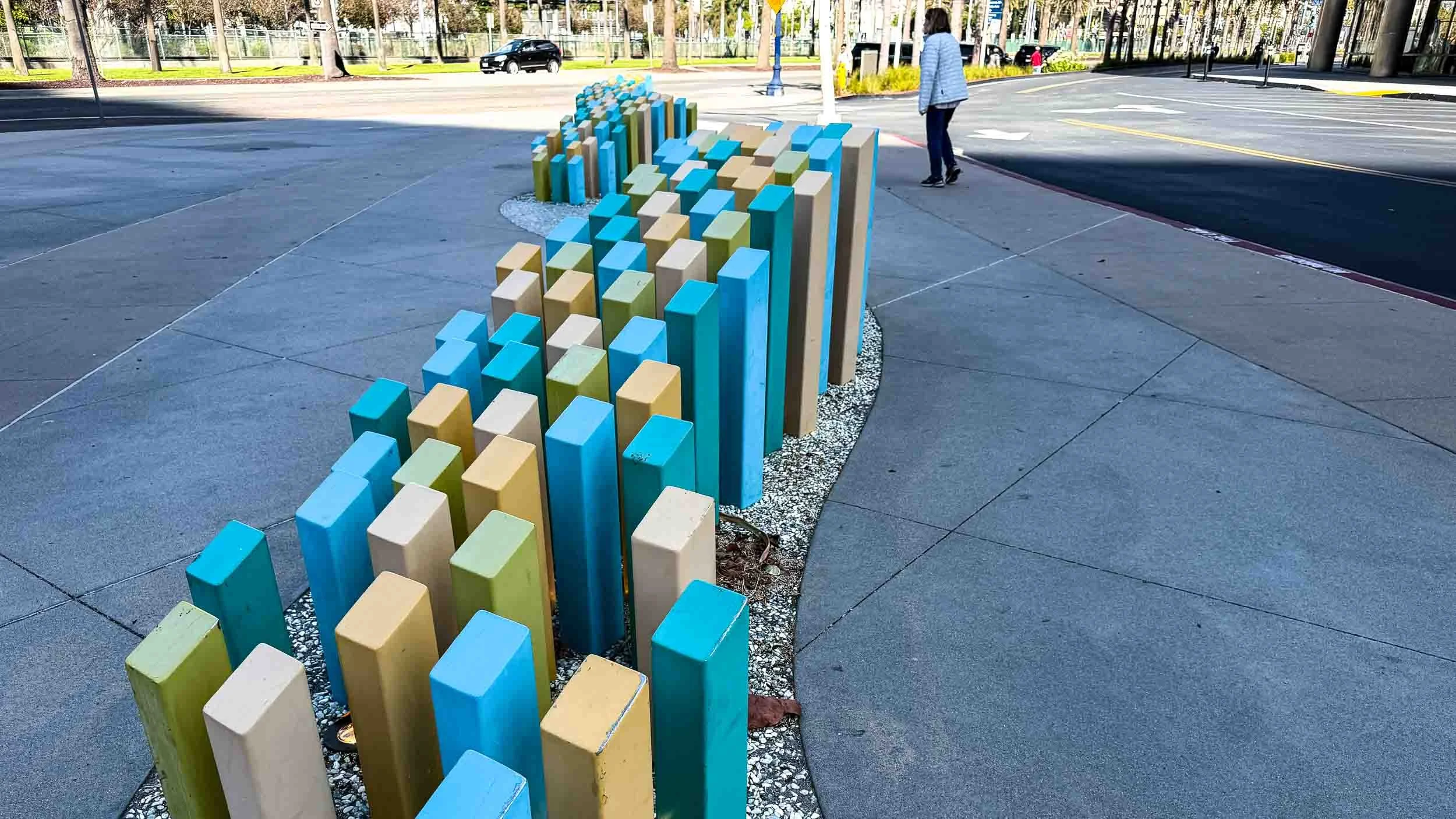 "Tidal" created by artist Christie Beniston. It is located along the North Embarcadero, near the intersection of North Harbor Drive and West Broadway.