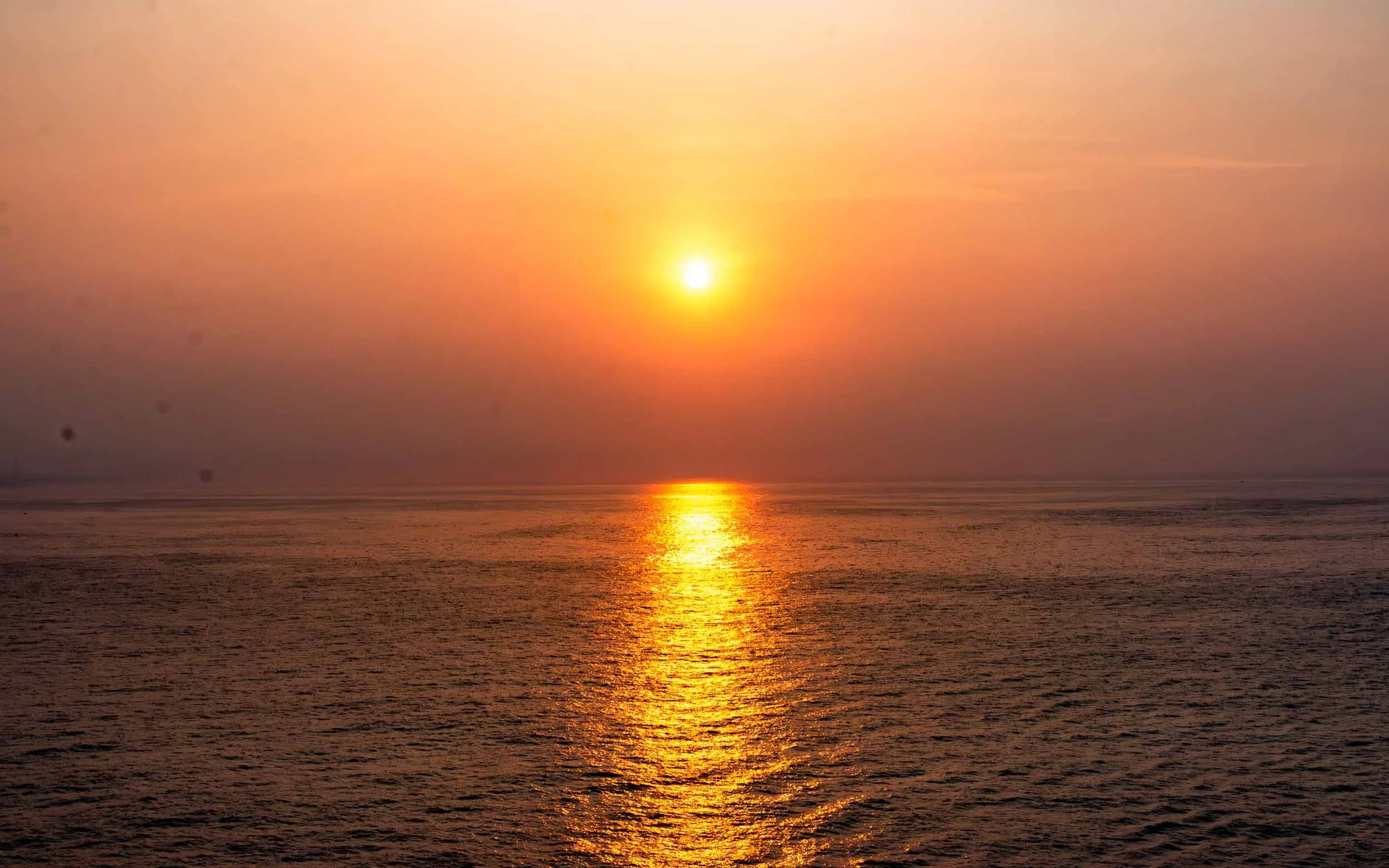 Sunrise as we approach Huatulco
