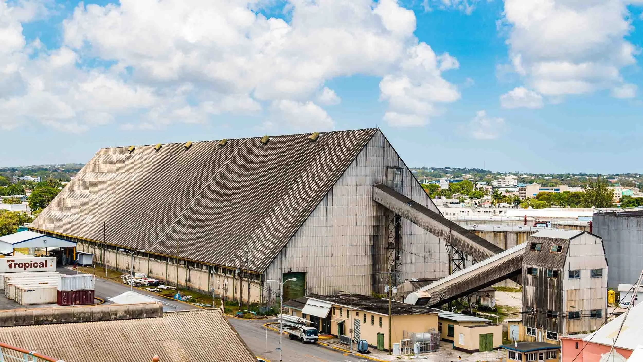 Barbados bulk sugar facility. May 10, 2017.