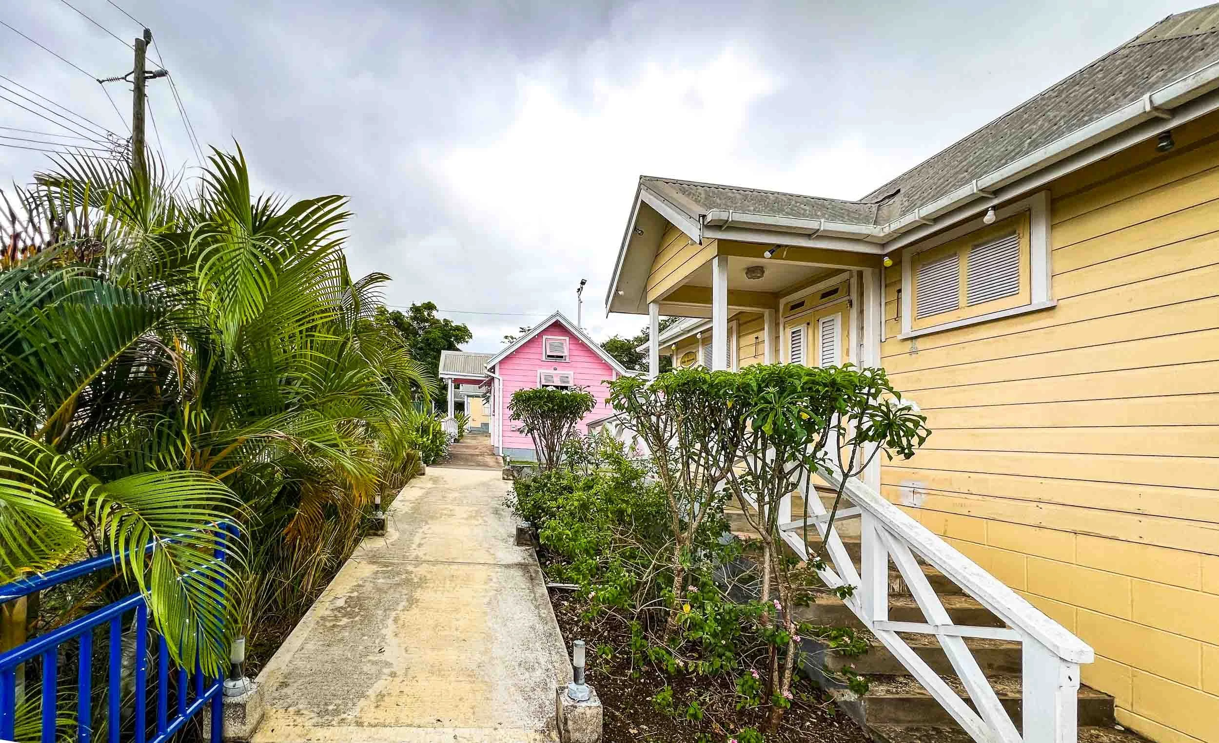 March 30, 2024 - Barbados: Chattel Houses at Freedom Village.