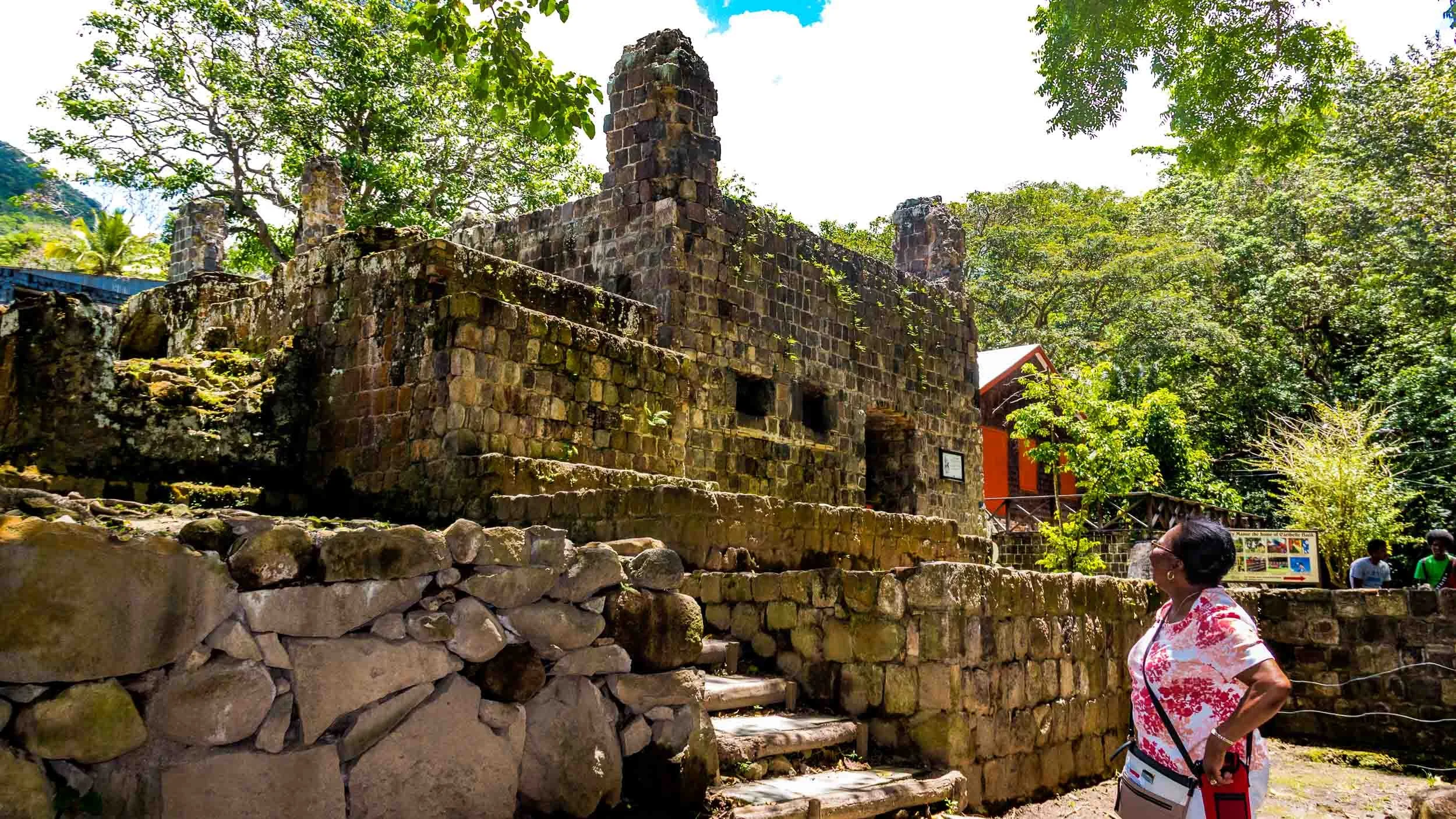 The Wingfield Manor ruins in St. Kitts. It is a 17th century sugar cane plantation. May 5, 2017.
