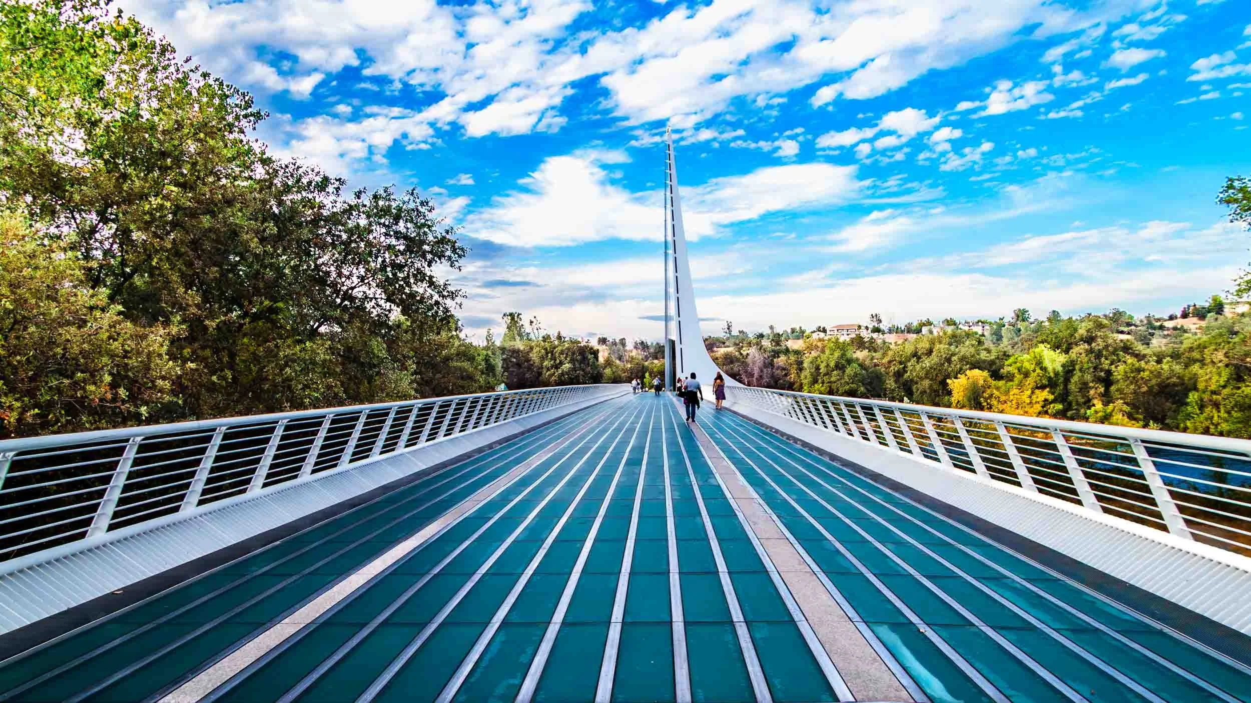 Sundial Bridge in Redding, California. September 2010.