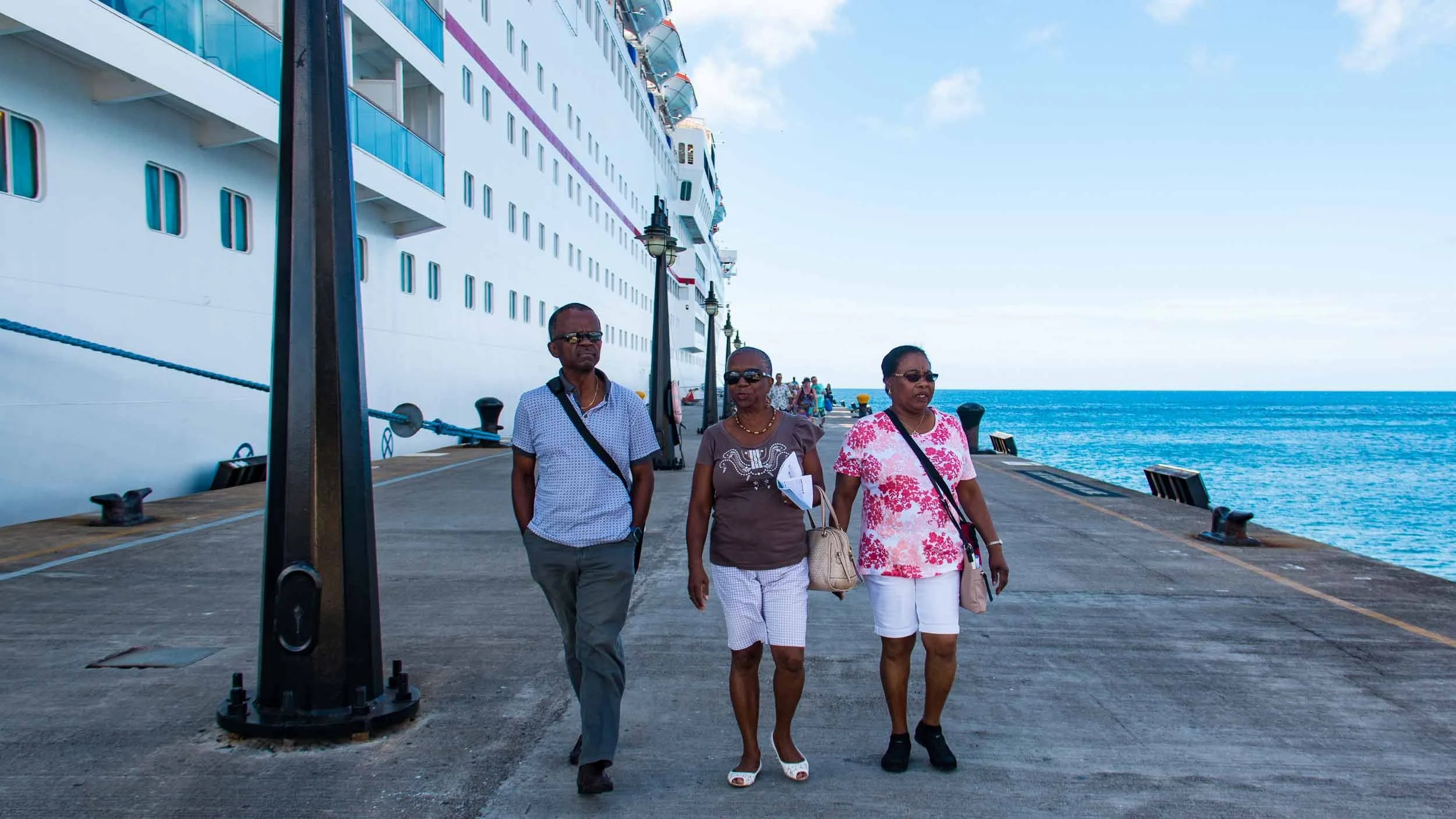 Strolling along the port in St. Kitts. May 5, 2017.