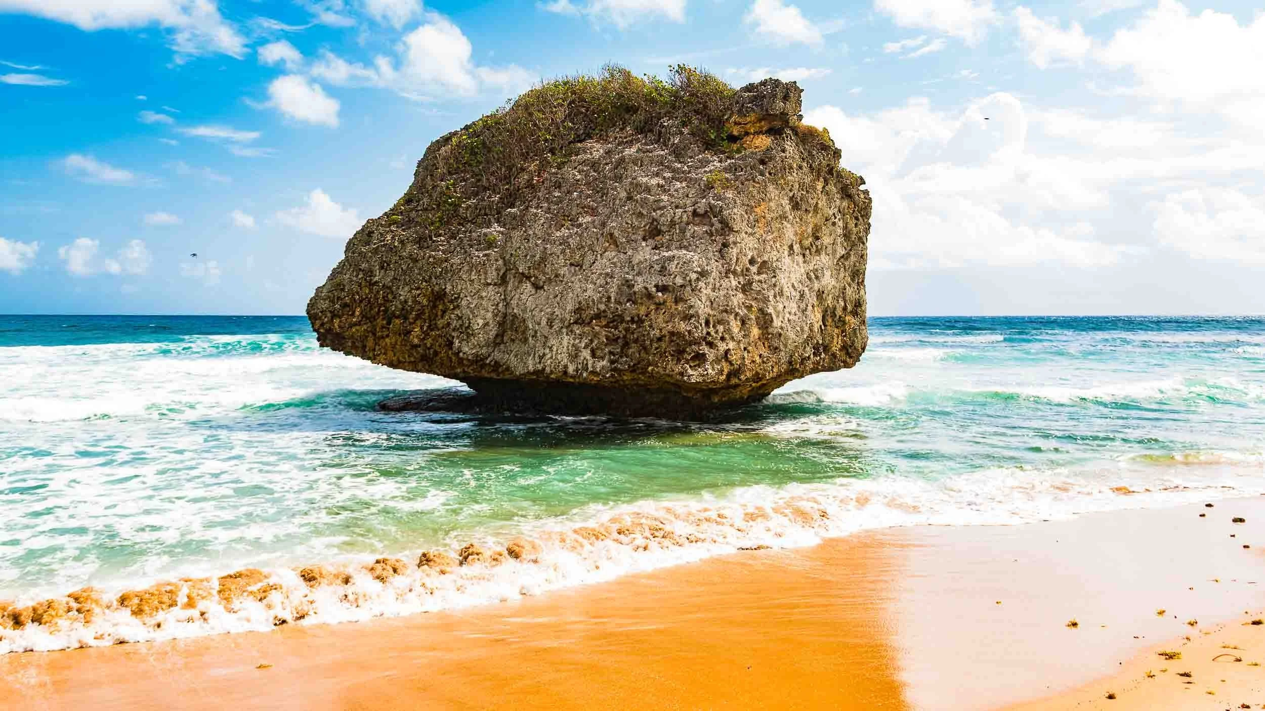 May 1, 2017: Iconic Rock on the east coast of Barbados.