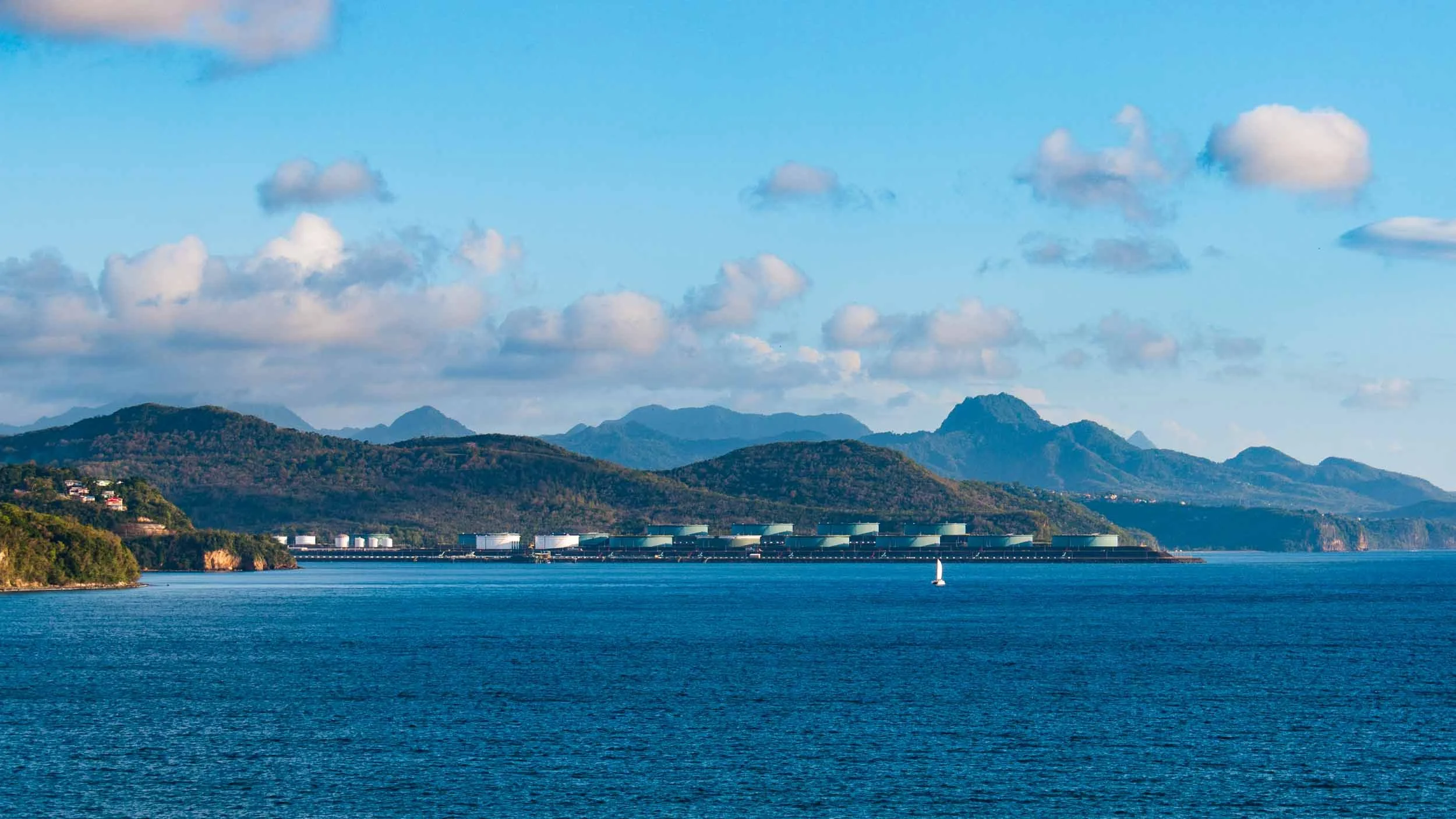 Leaving Castries harbor. May 4, 2017.