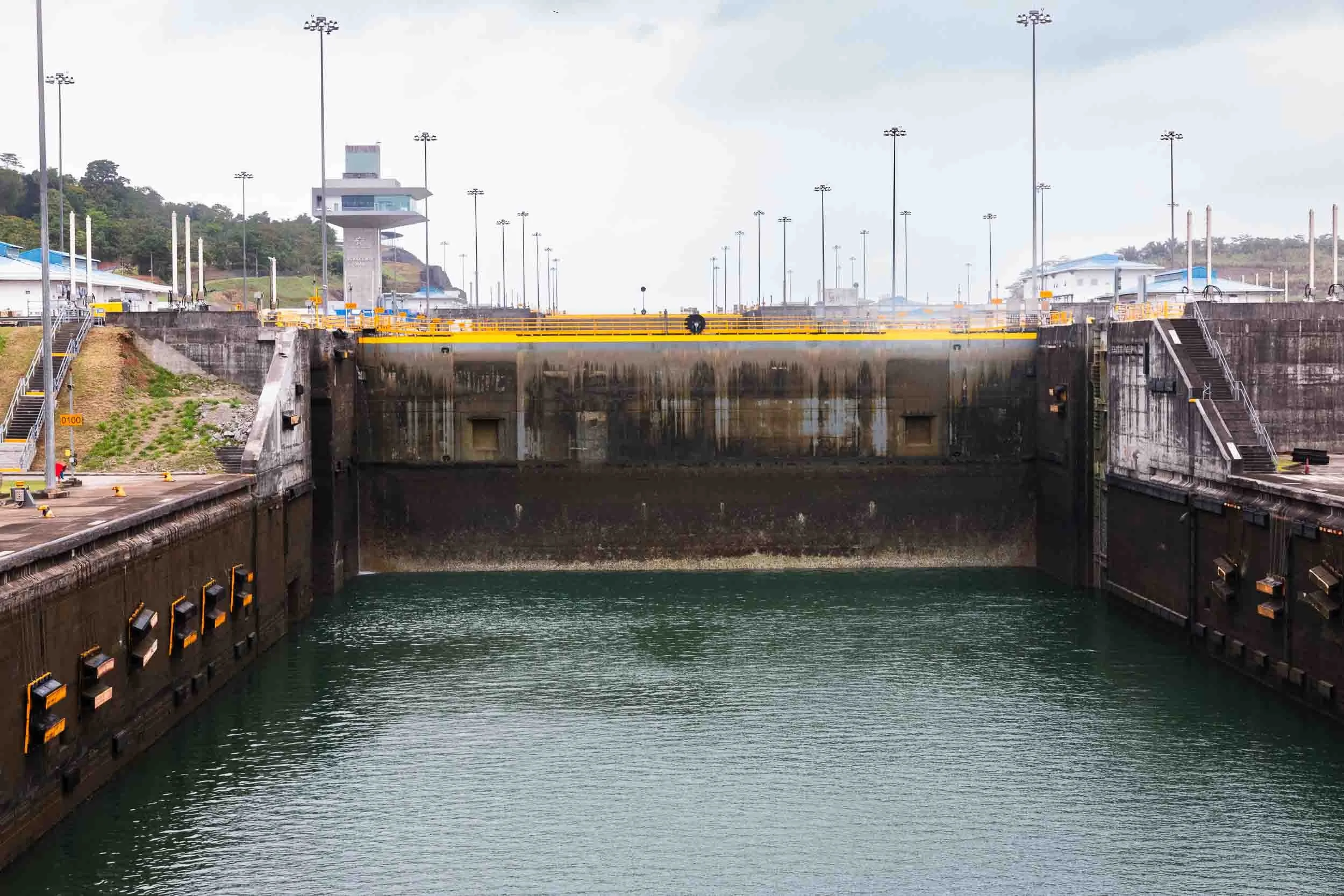 The second stage of the lock operation.