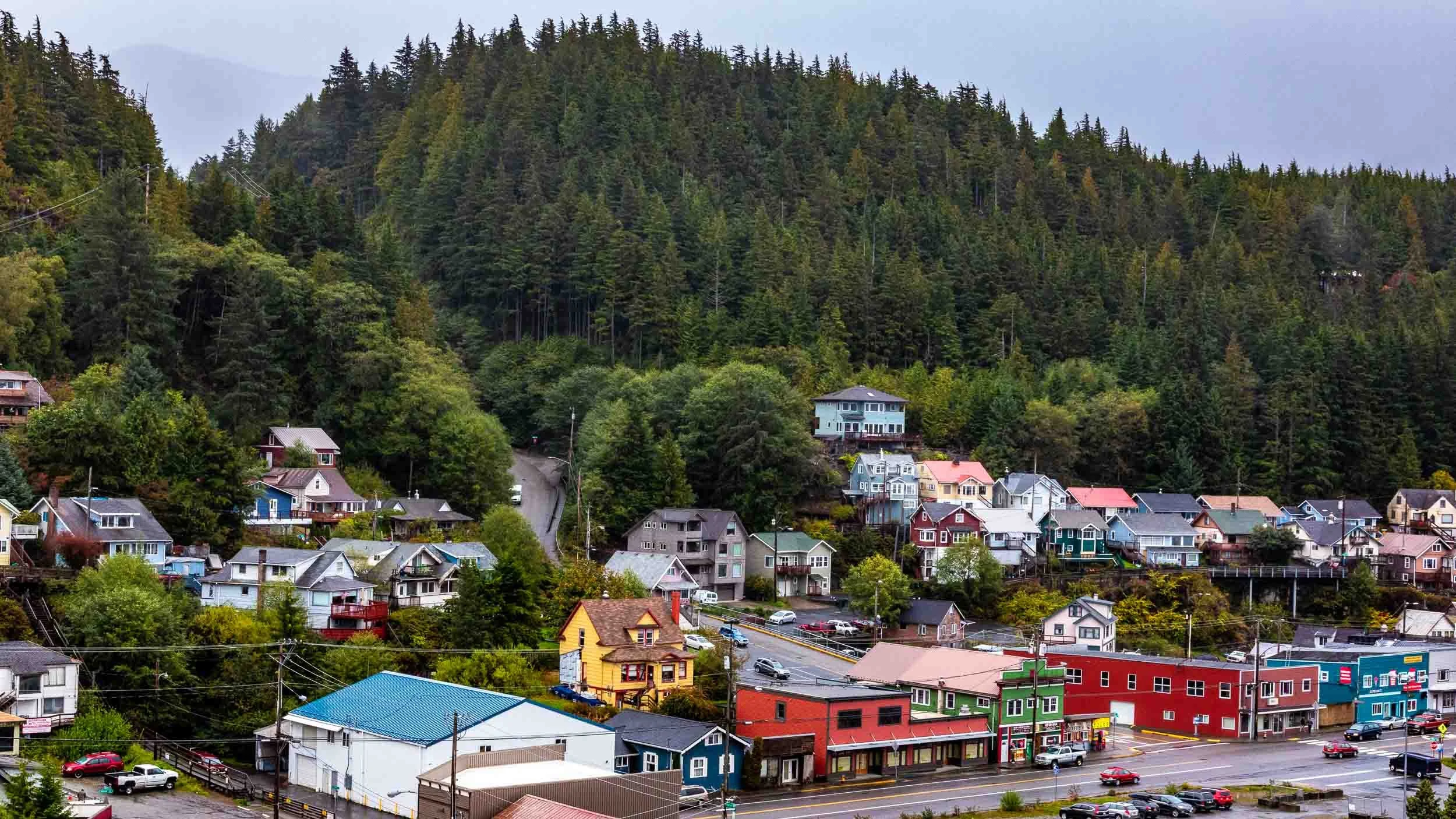 Residences near the Ketchikan Harbor.