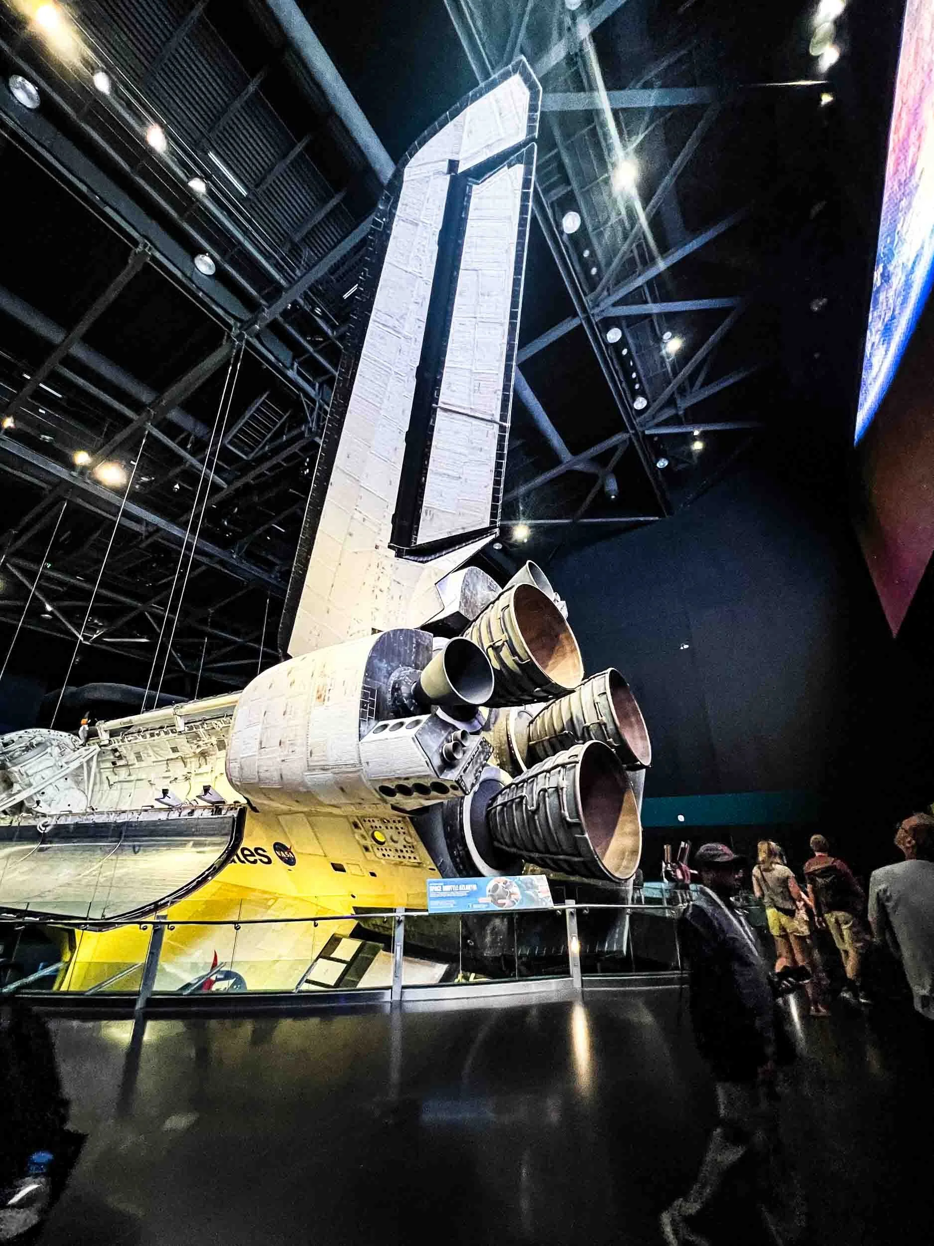 View of Shuttle Atlantis: Rear