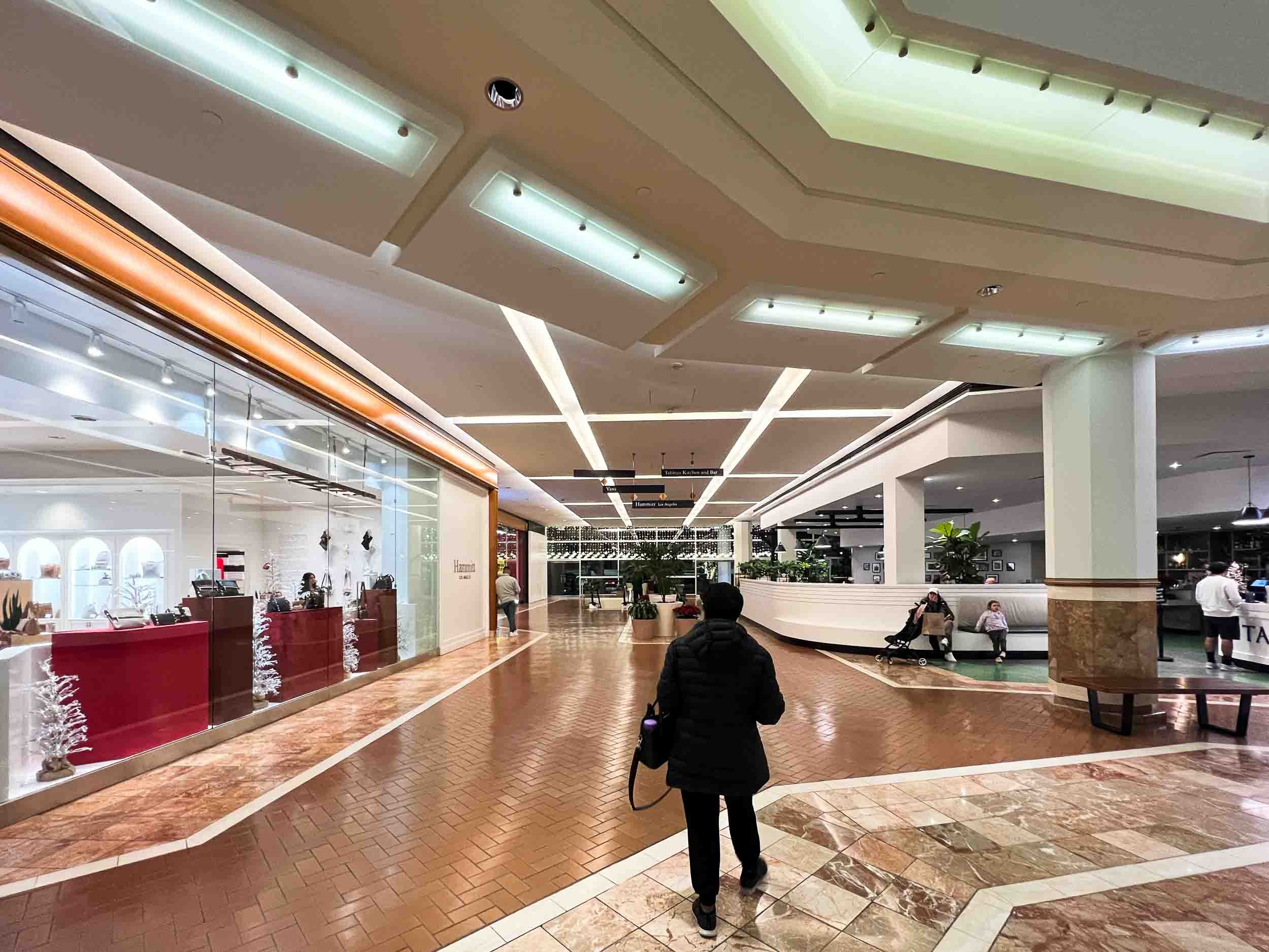 December 23, 2022 - South Coast Plaza: The west side of the complex, Costa Mesa, California.