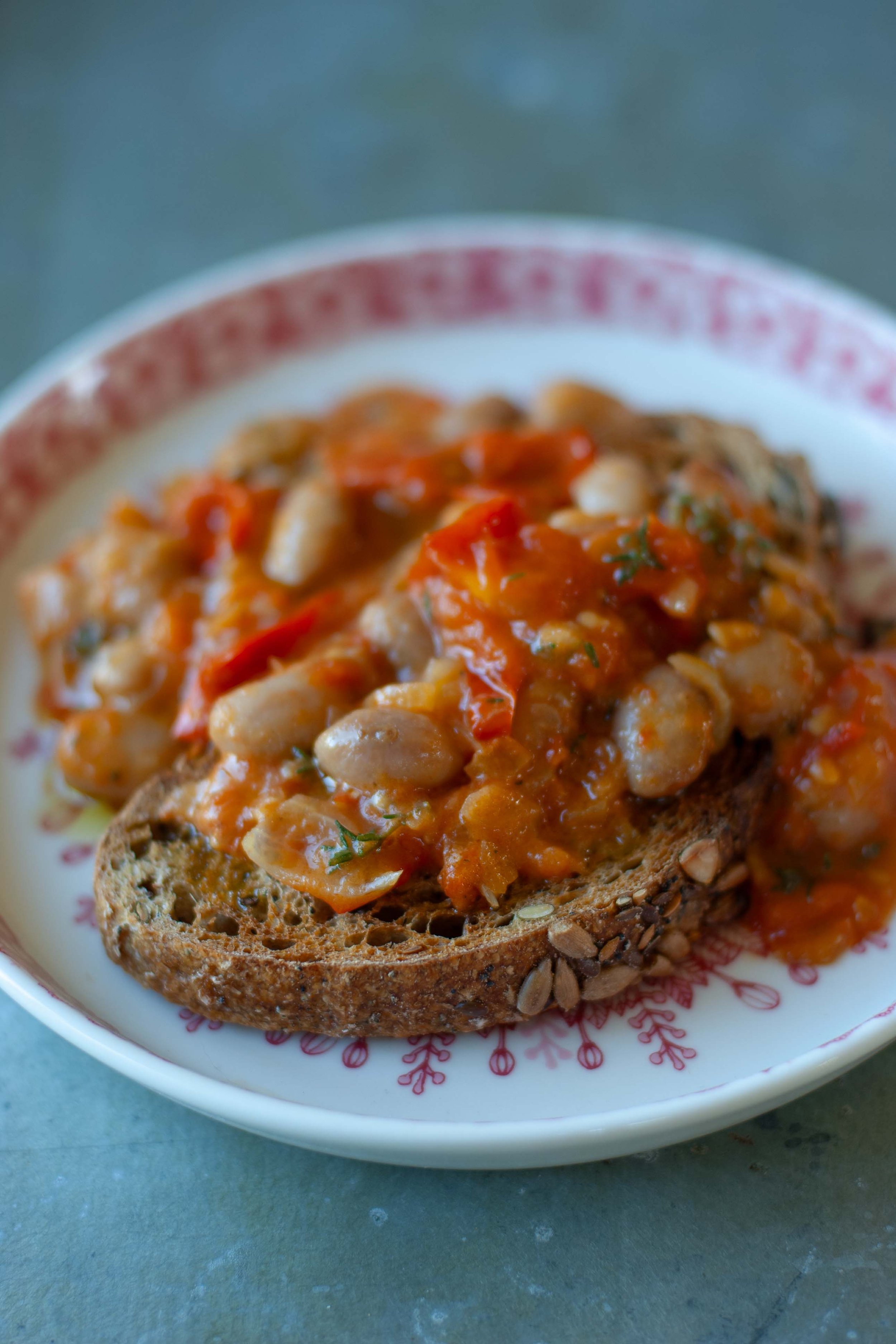 Posh beans on toast