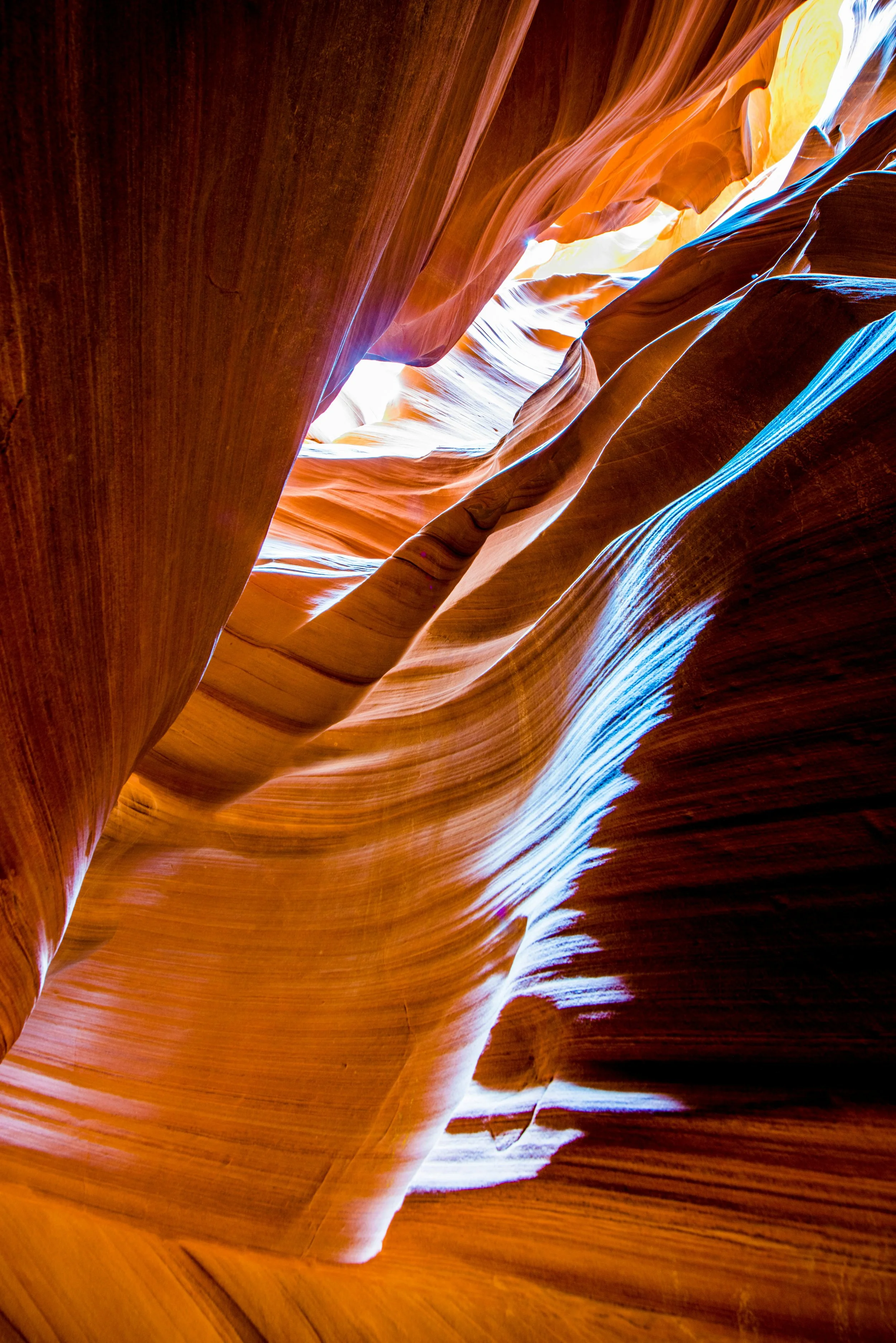 light moving through canyon stone, representing clarity, attention and a place to begin