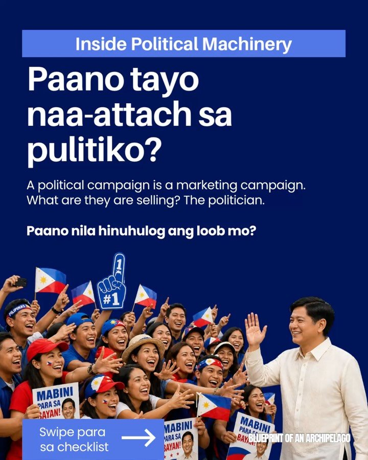 Hindi pa man campaign season pero buhay na ang kampanya.

Ang kampanya ay parang commercial na may binebentang produkto. Pero imbes na dishwashing liquid, POLITIKO.

At tayo ang target market. Bibili ba tayo agad o magiging kritikal?

Huwag na tayong