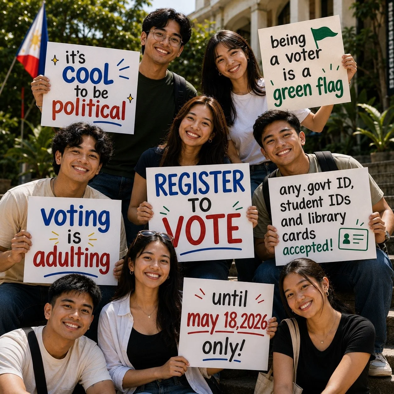 VOTER REGISTRATION FOR 2028 NATIONAL ELECTIONS deadline is May 18, 2026 (Monday)! Repost for awareness. The algorithm is limiting posts about voter registration. 🥲

If you are 16 yo now and will be 18 yo on or before May 8, 2028, YOU CAN VOTE. Just 