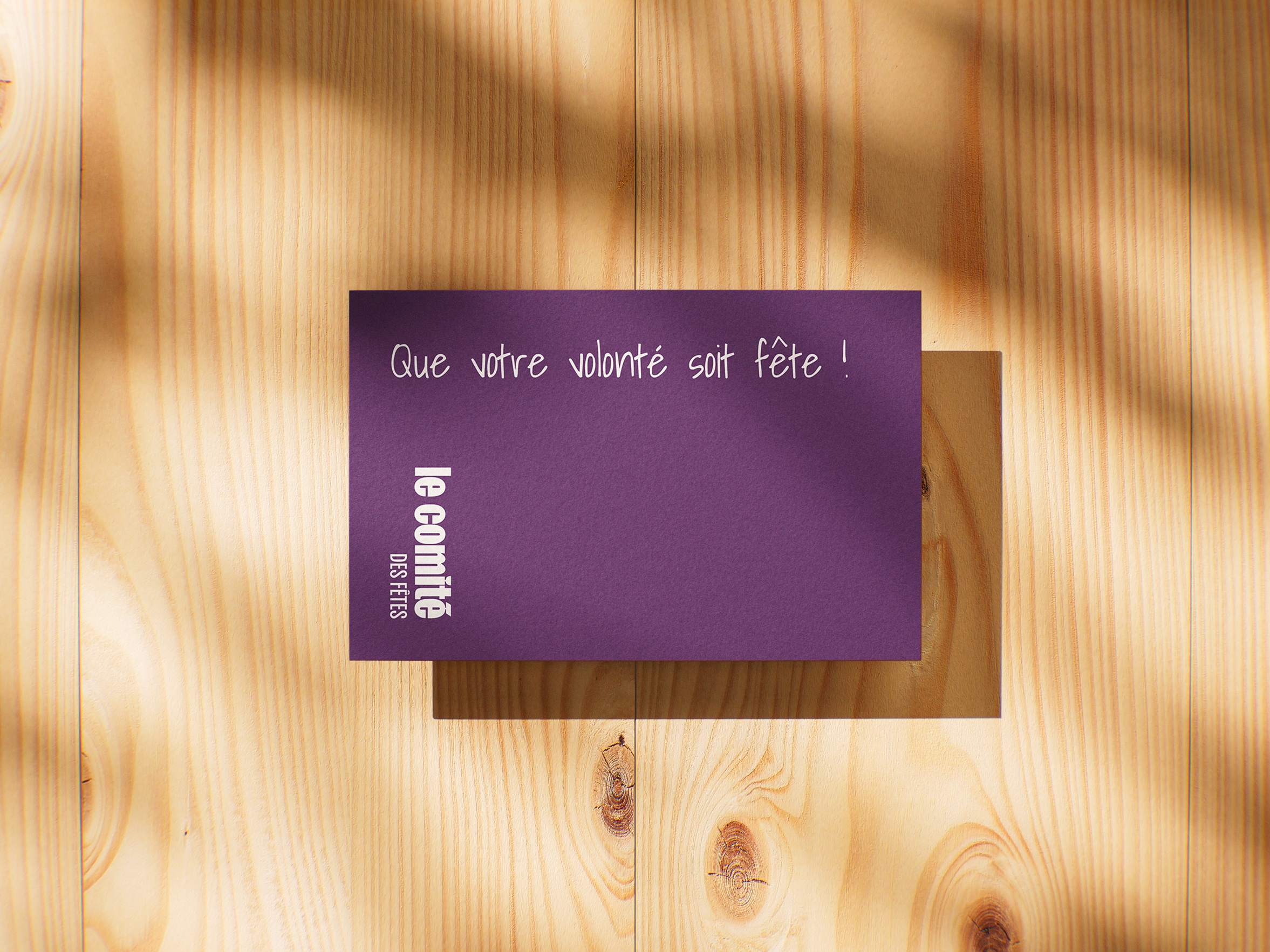 Design et Création de cartes de visite pour Le Comité des Fêtes à Rouen par Maison Boune