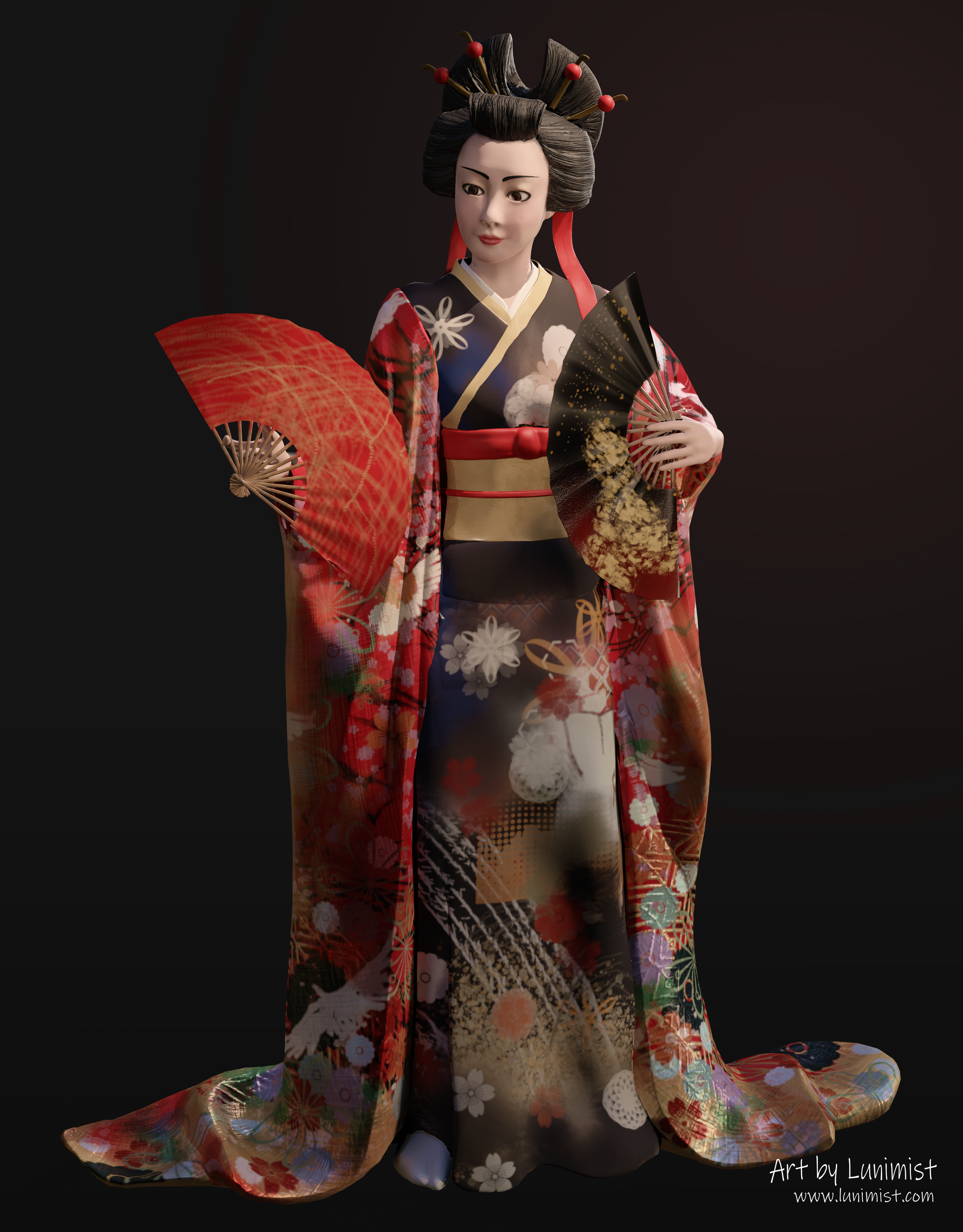 Geisha - 3D Sculpt