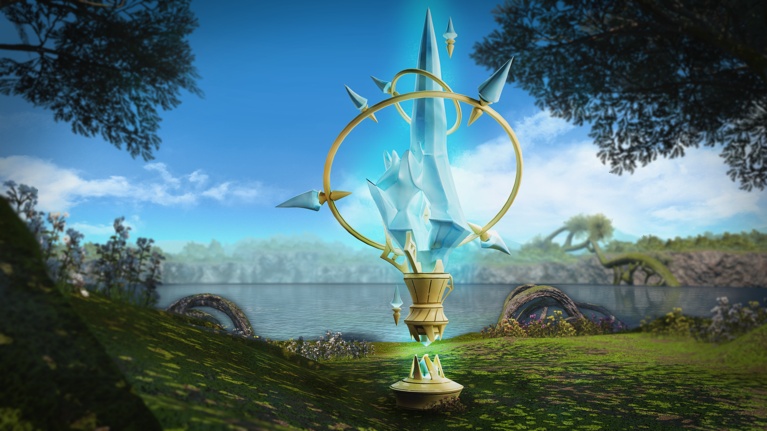 Aetheryte by the Lake - 3D Modelling