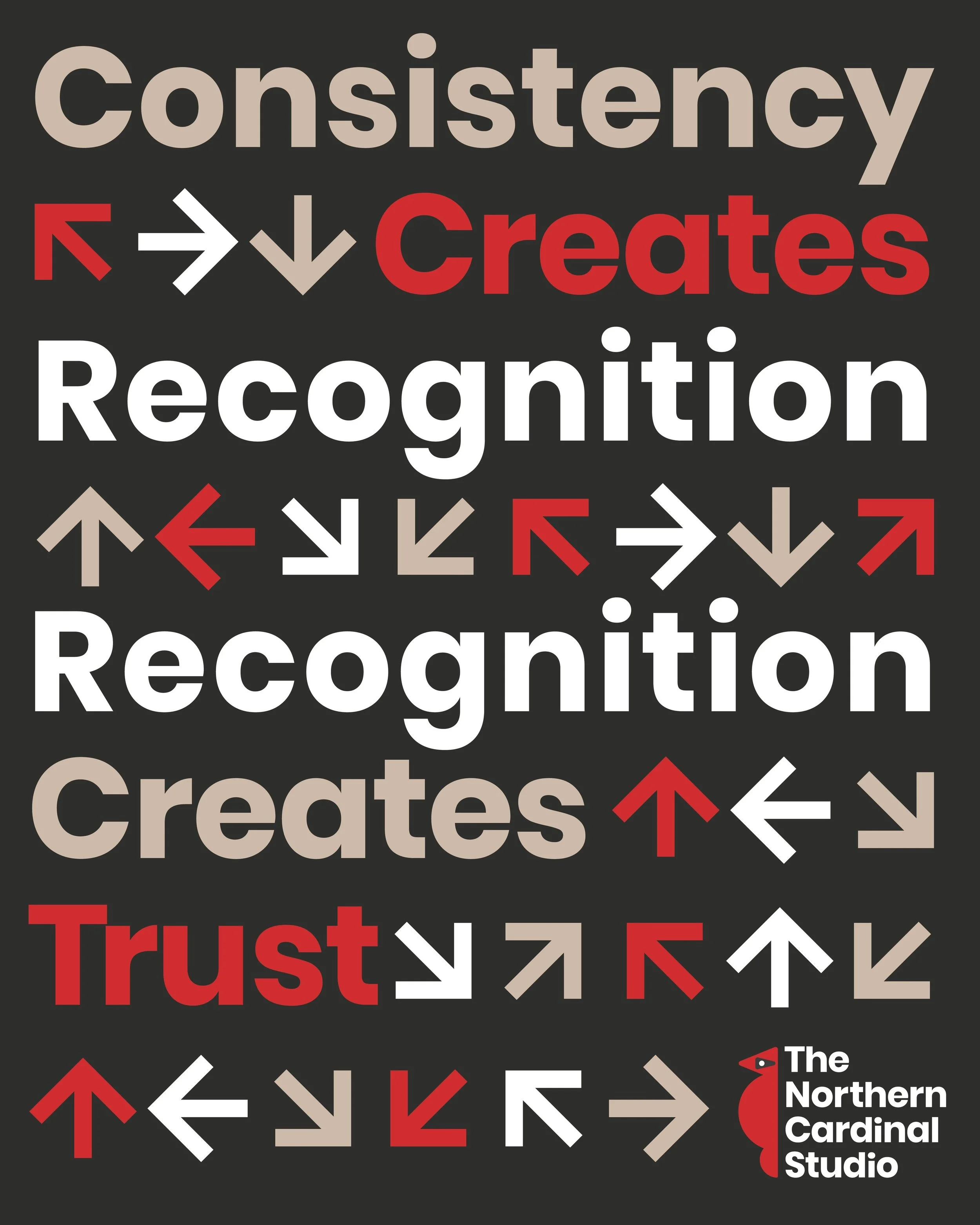 A strong brand is not built through one great design. It is built through repetition, clarity, and consistency.

When your visuals, messaging, and tone work together, people begin to recognise you. Over time, that recognition creates familiarity&mdas